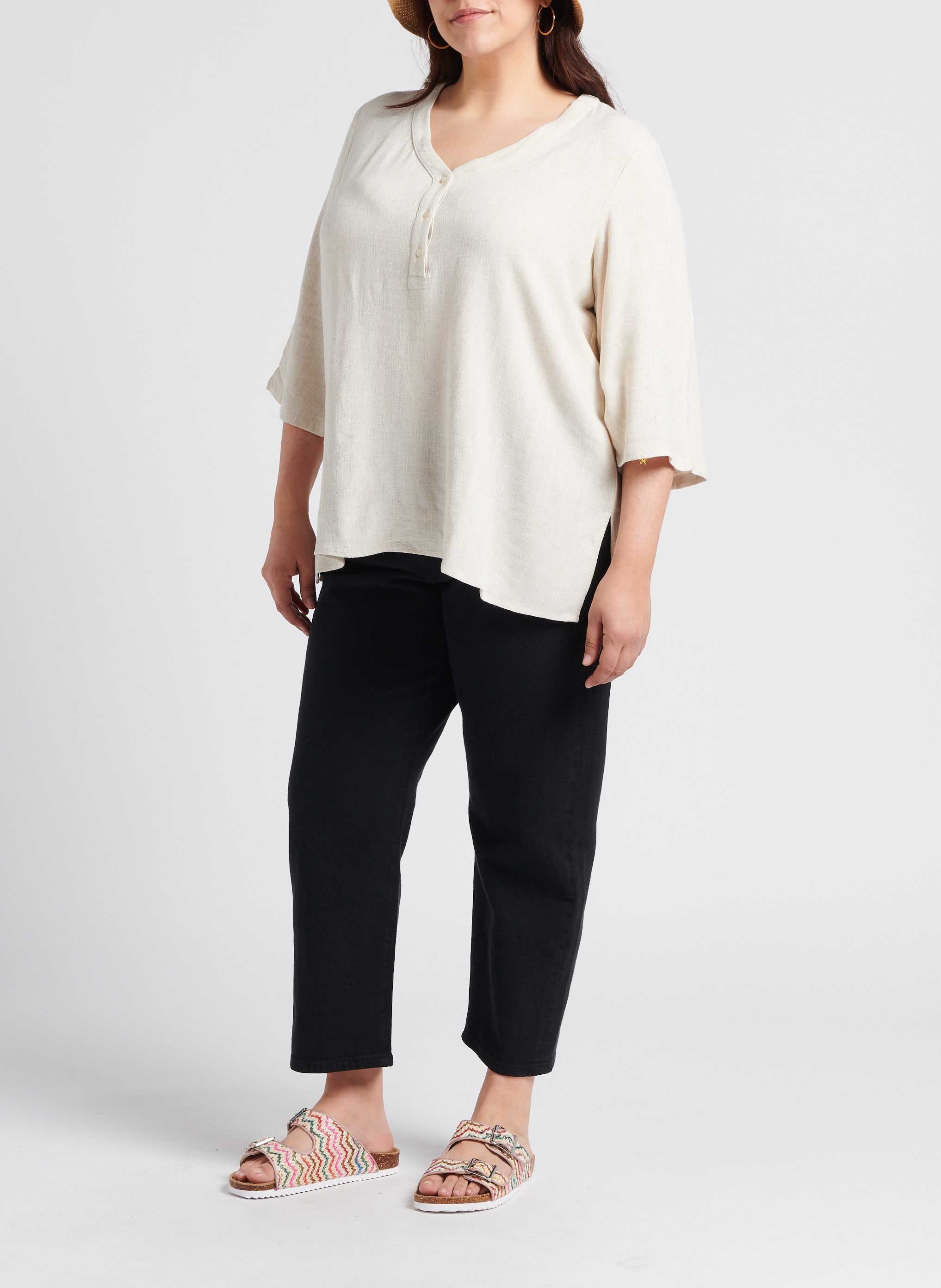 Top col V  EVOKED Beige