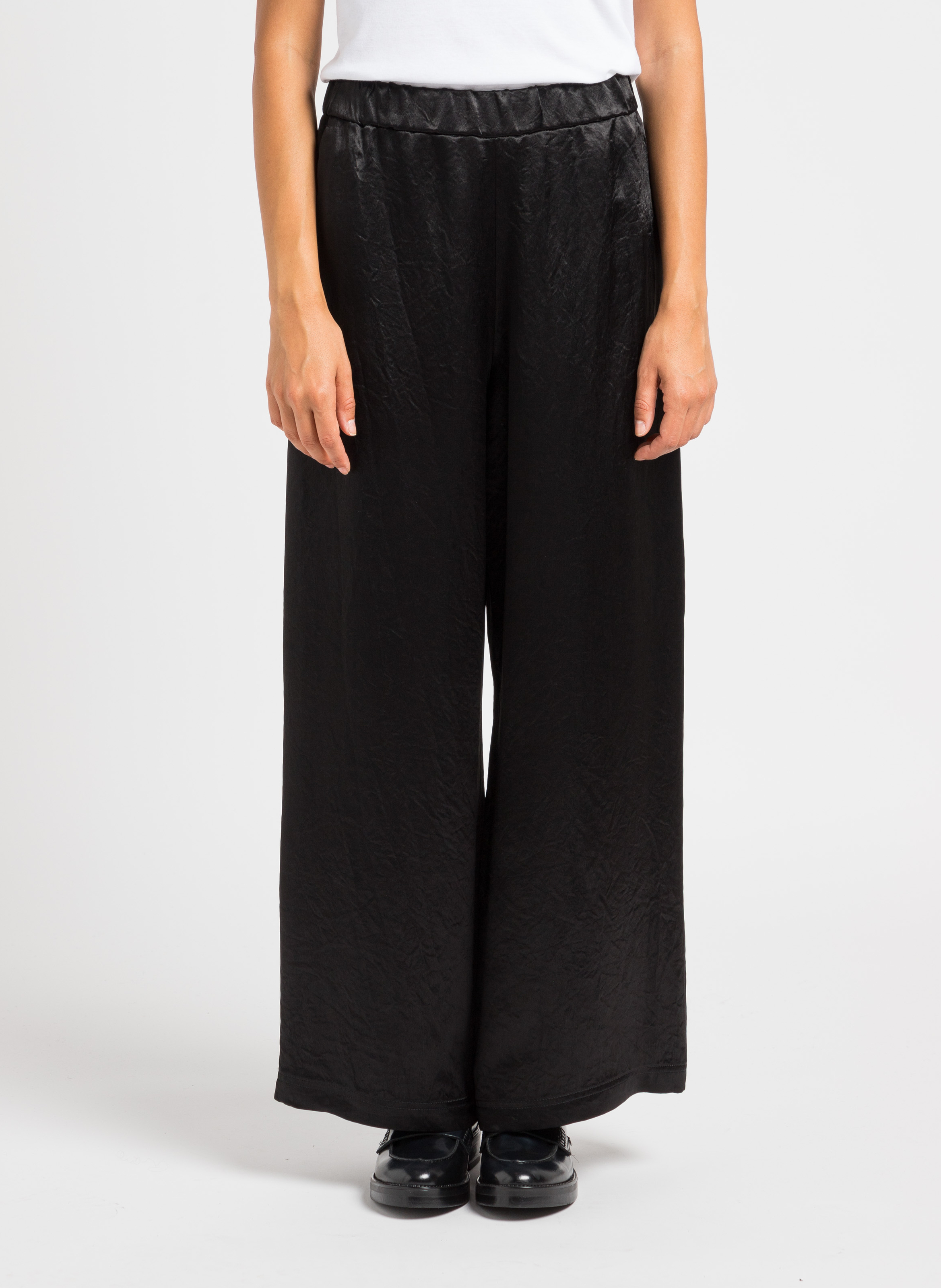 Pantalon large satiné  MAX MARA LEISURE Noir