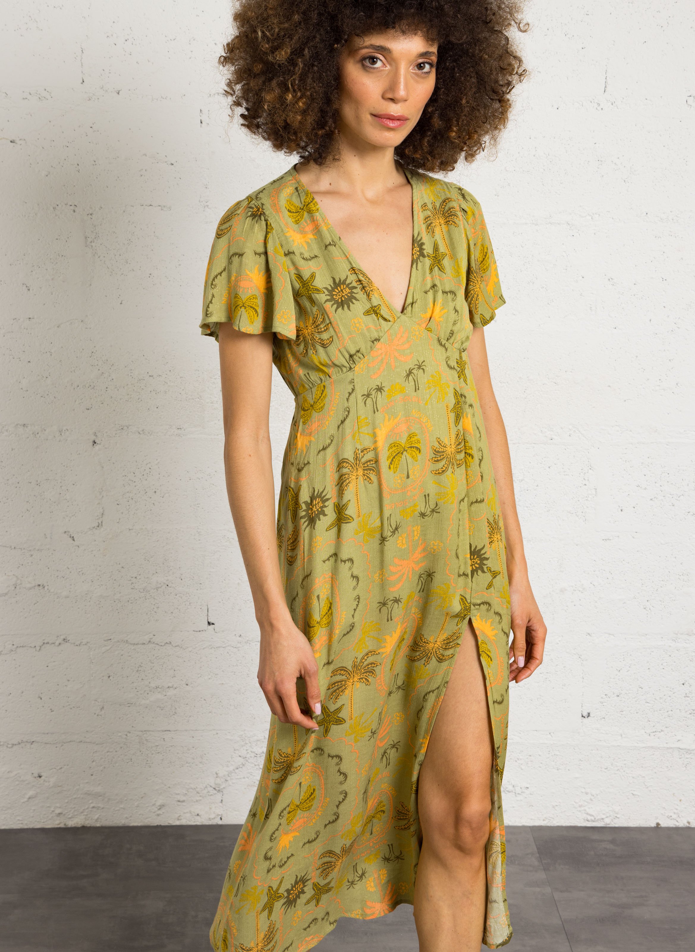 Langes Strandkleid BILLABONG Grun