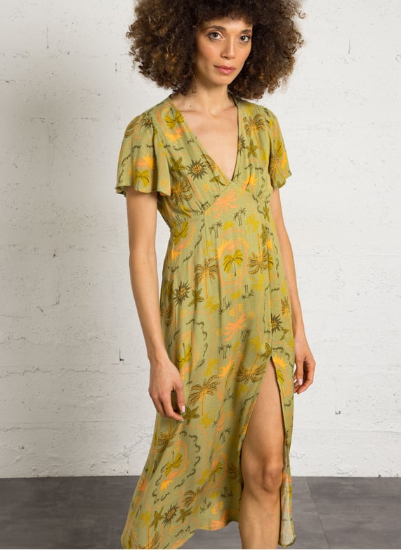 Long beach dress Green Billabong - Women | Place des Tendances Long beach dress Green Billabong - Women | Place des Tendances