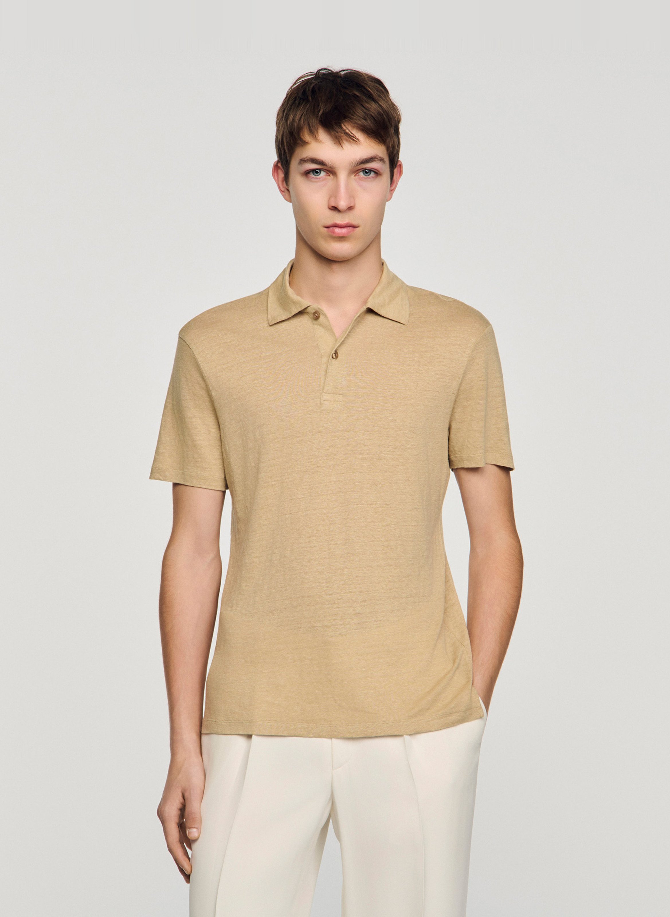Polo regular-fit en lin SANDRO