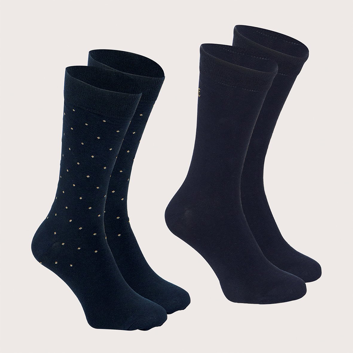 Chaussettes mi-hautes, lot de 2 paires EMINENCE Bleu