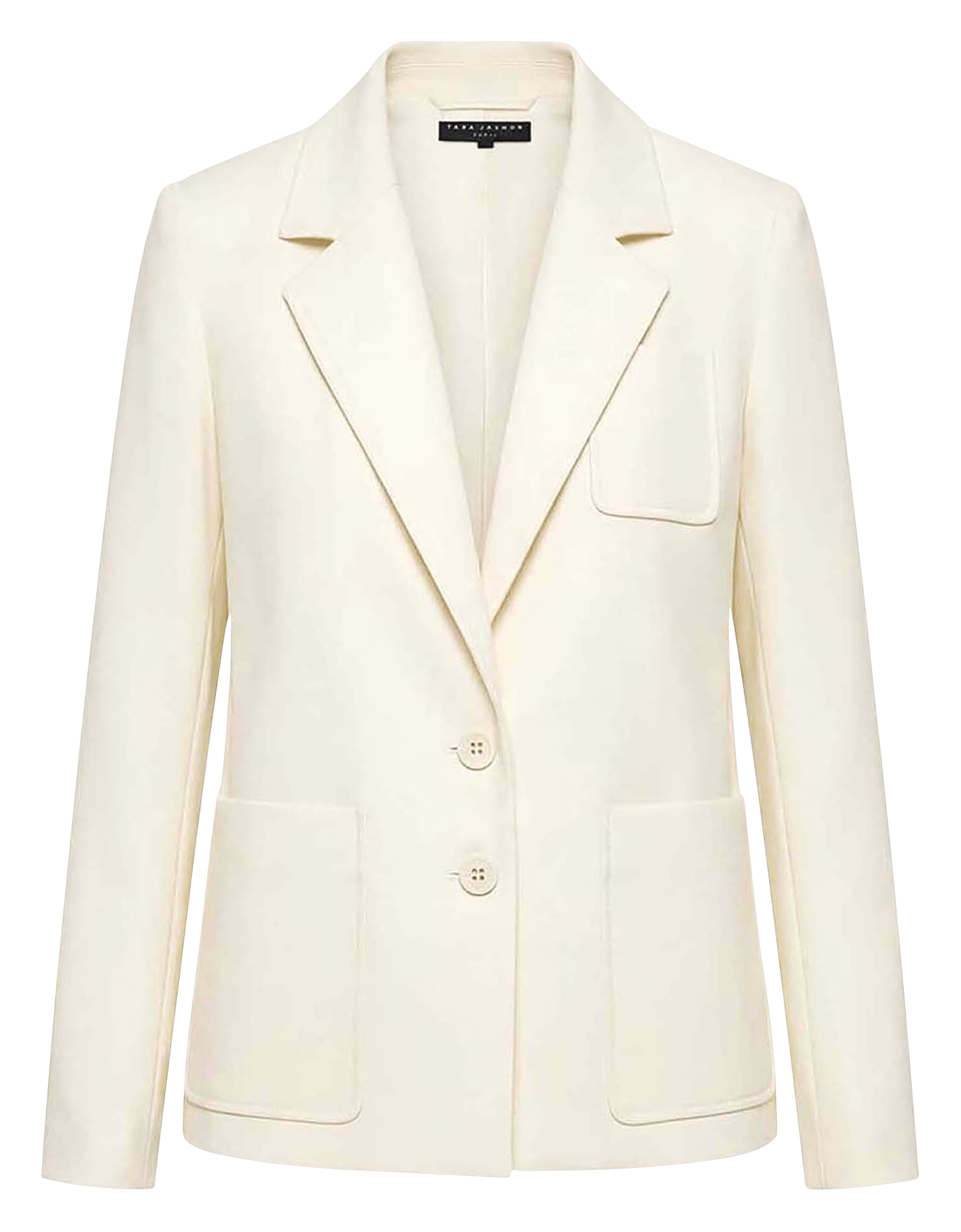 Veste tailleur droite à poches unie TARA JARMON Beige