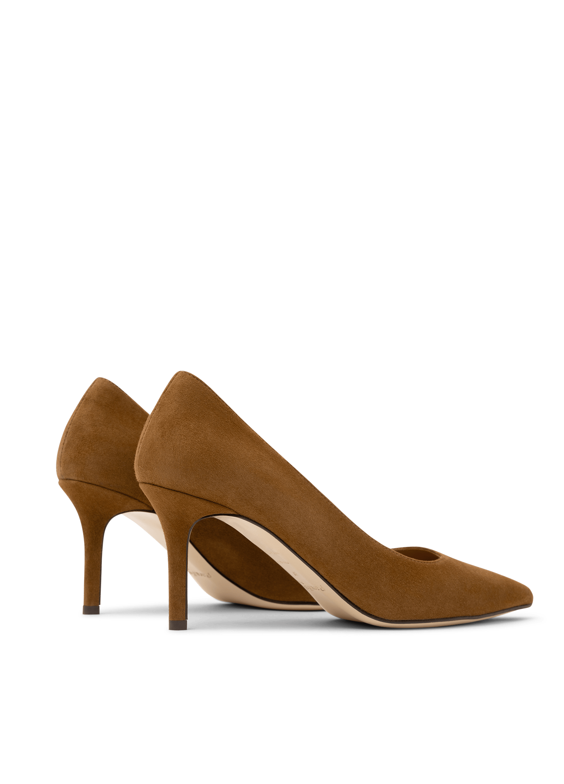 Escarpins en cuir velours datte PARALLELE PARIS Marron