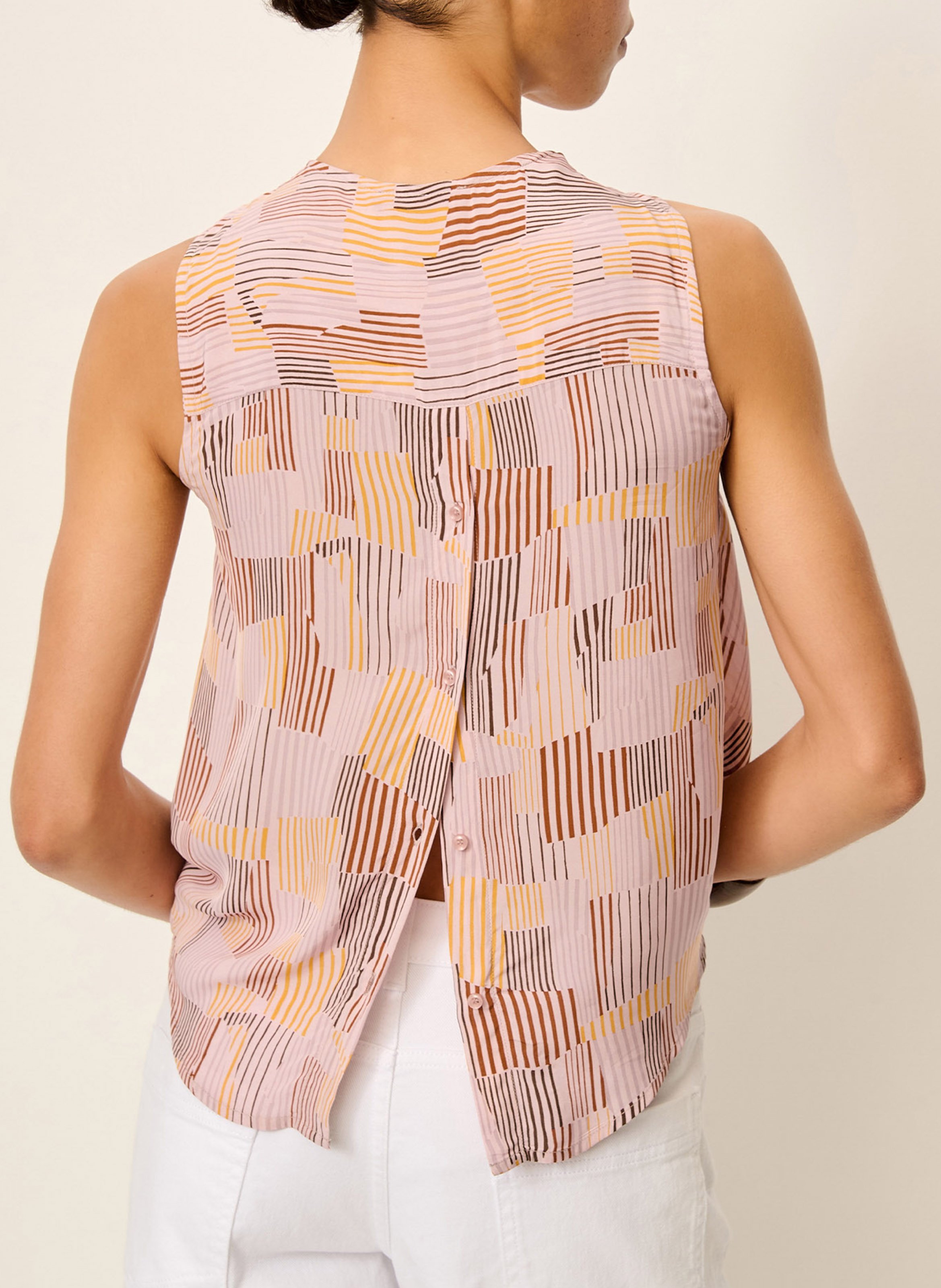Top sin mangas estilo pañuelo SESSUN Multicolor
