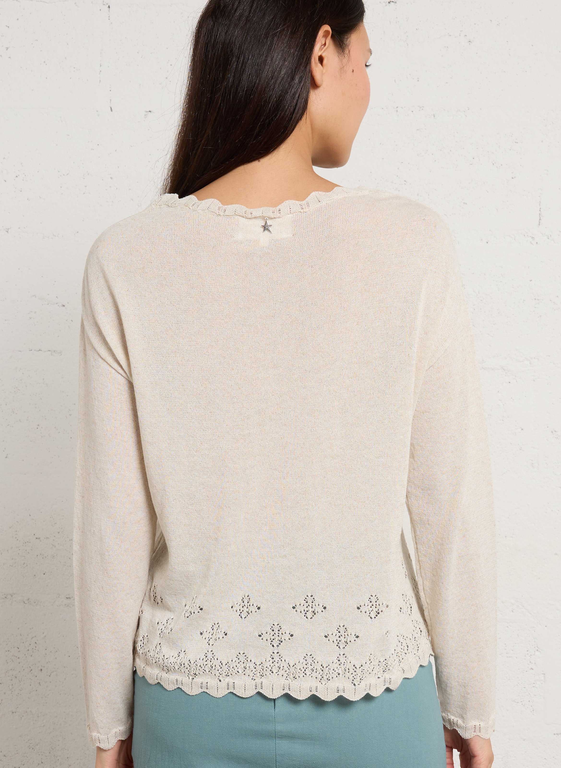 Boat-neck sweater SUD EXPRESS Beige