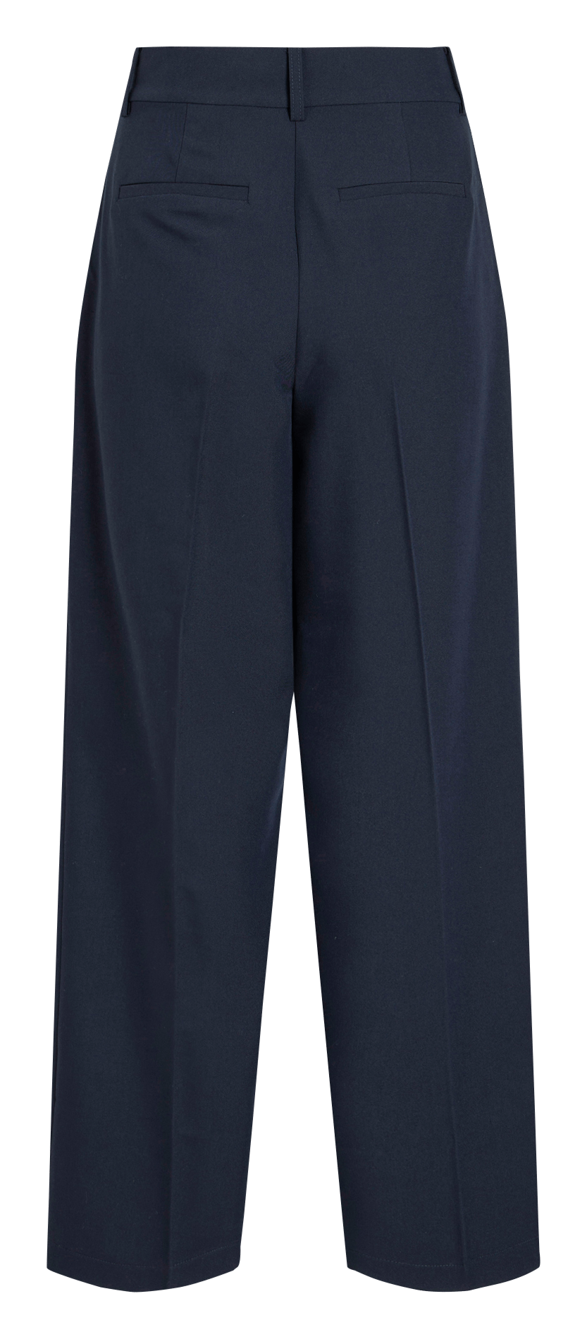 High-waisted straight-leg pants VILA Blue