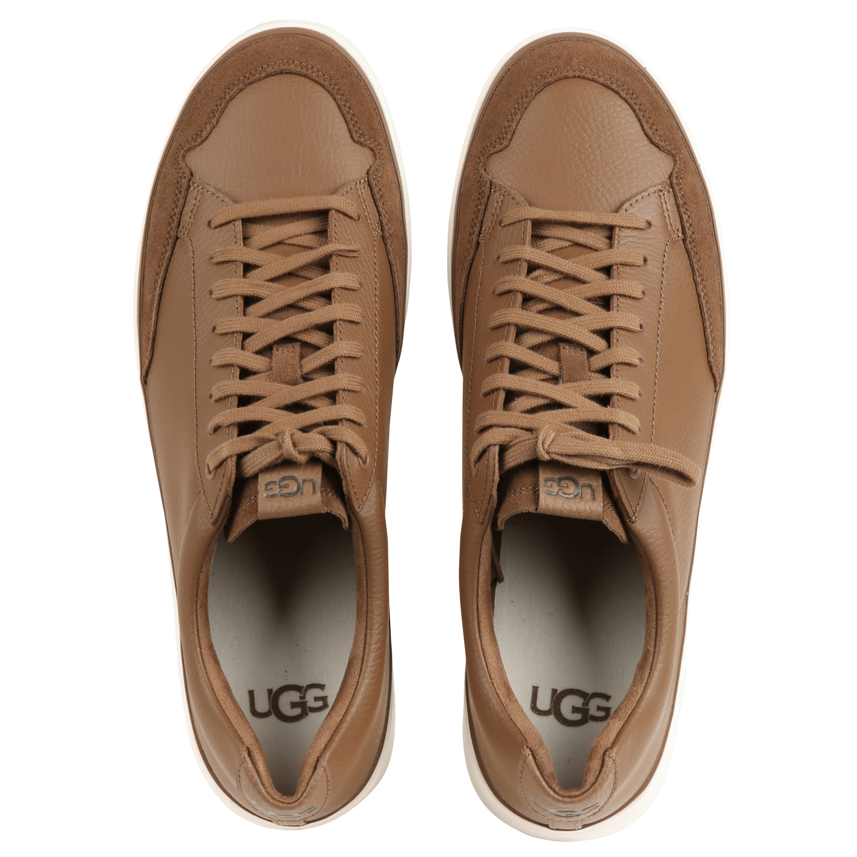 Baskets basses en cuir UGG Marron