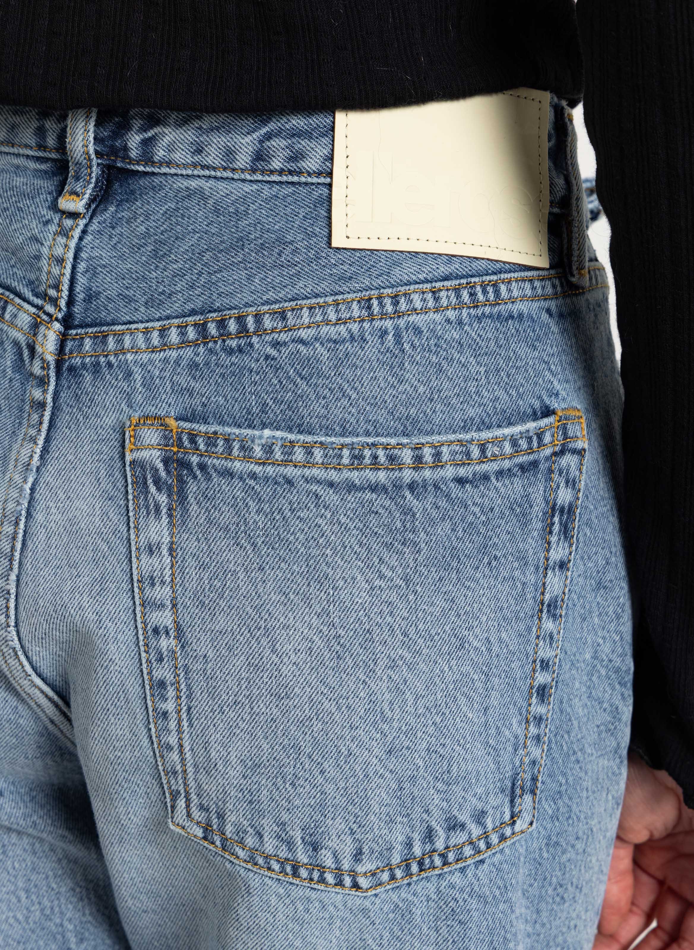 Rechte, katoenen jeans BELLEROSE Blauw