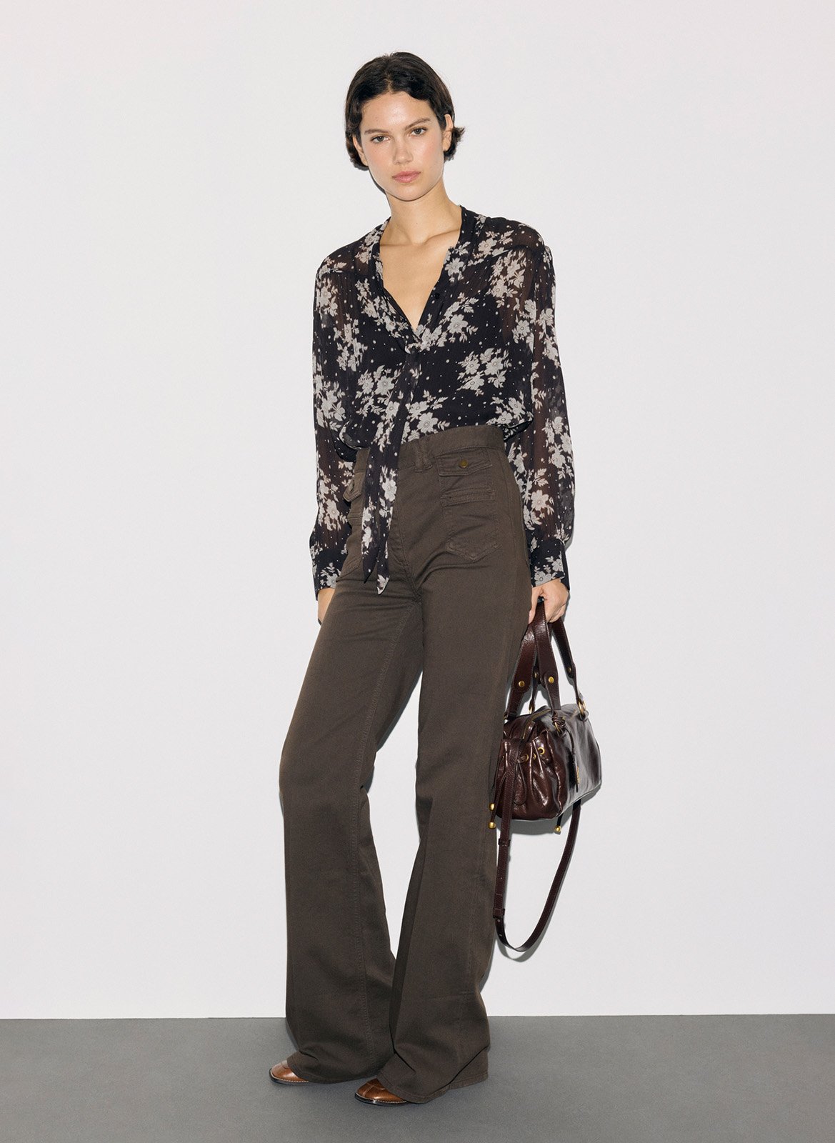 Flared Jeans aus Baumwoll-Mix | Braun GERARD DAREL Damen