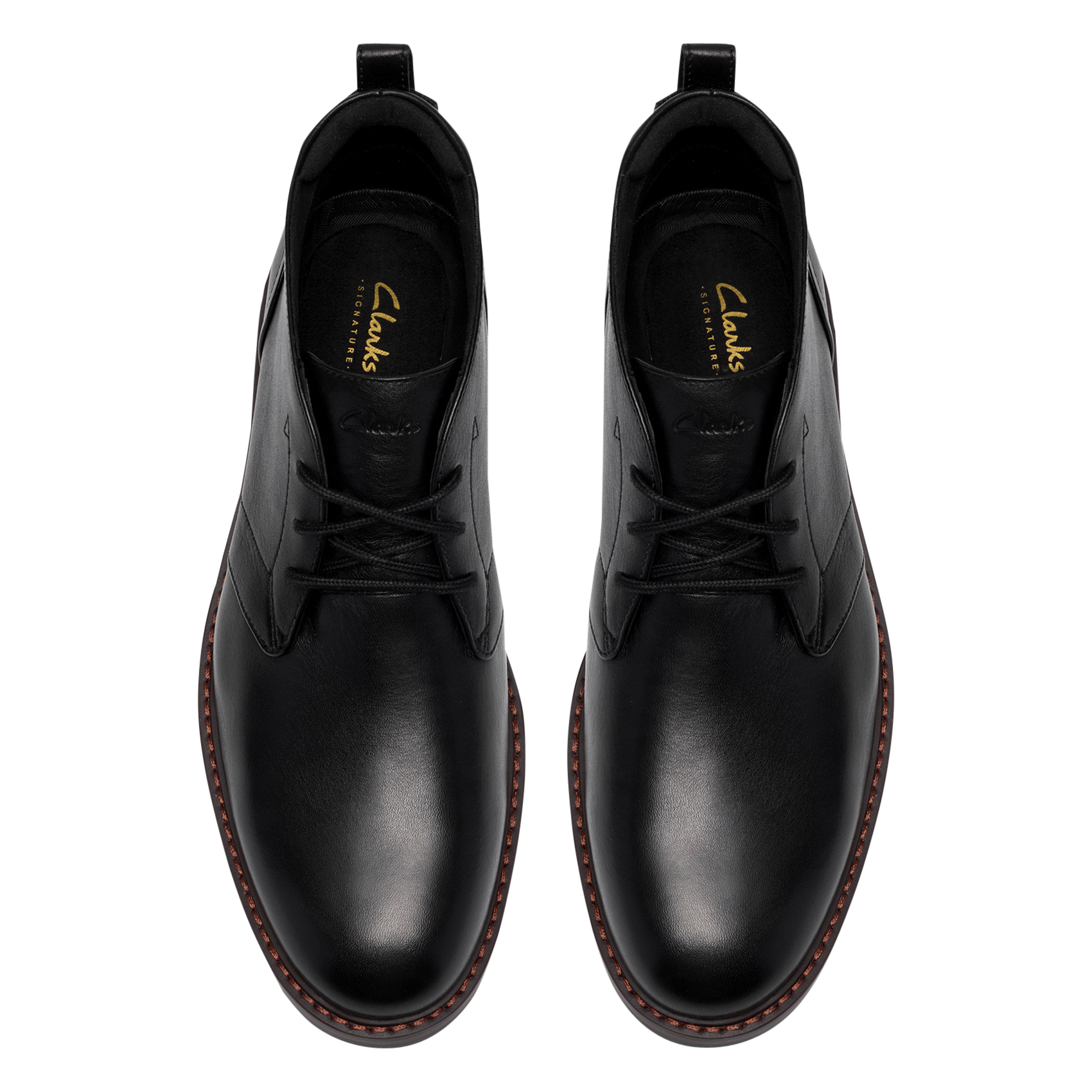 Bottines à lacets en cuir CLARKS Noir
