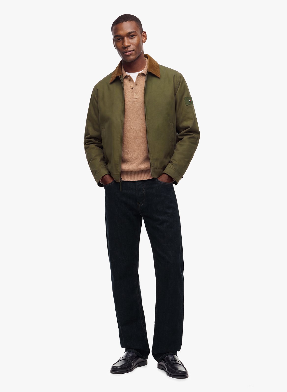 Pull droit en laine TOMMY HILFIGER Beige