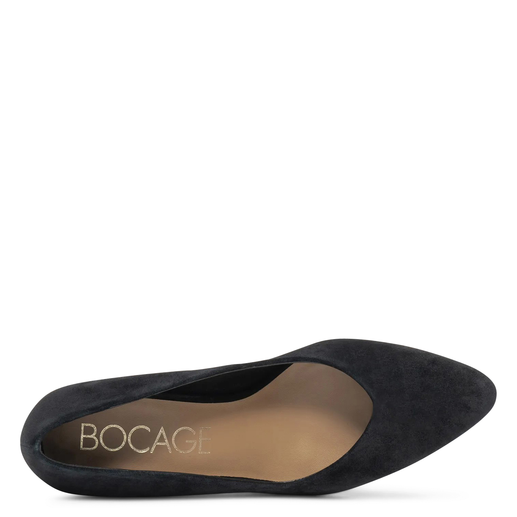 High leather sandals BOCAGE Black