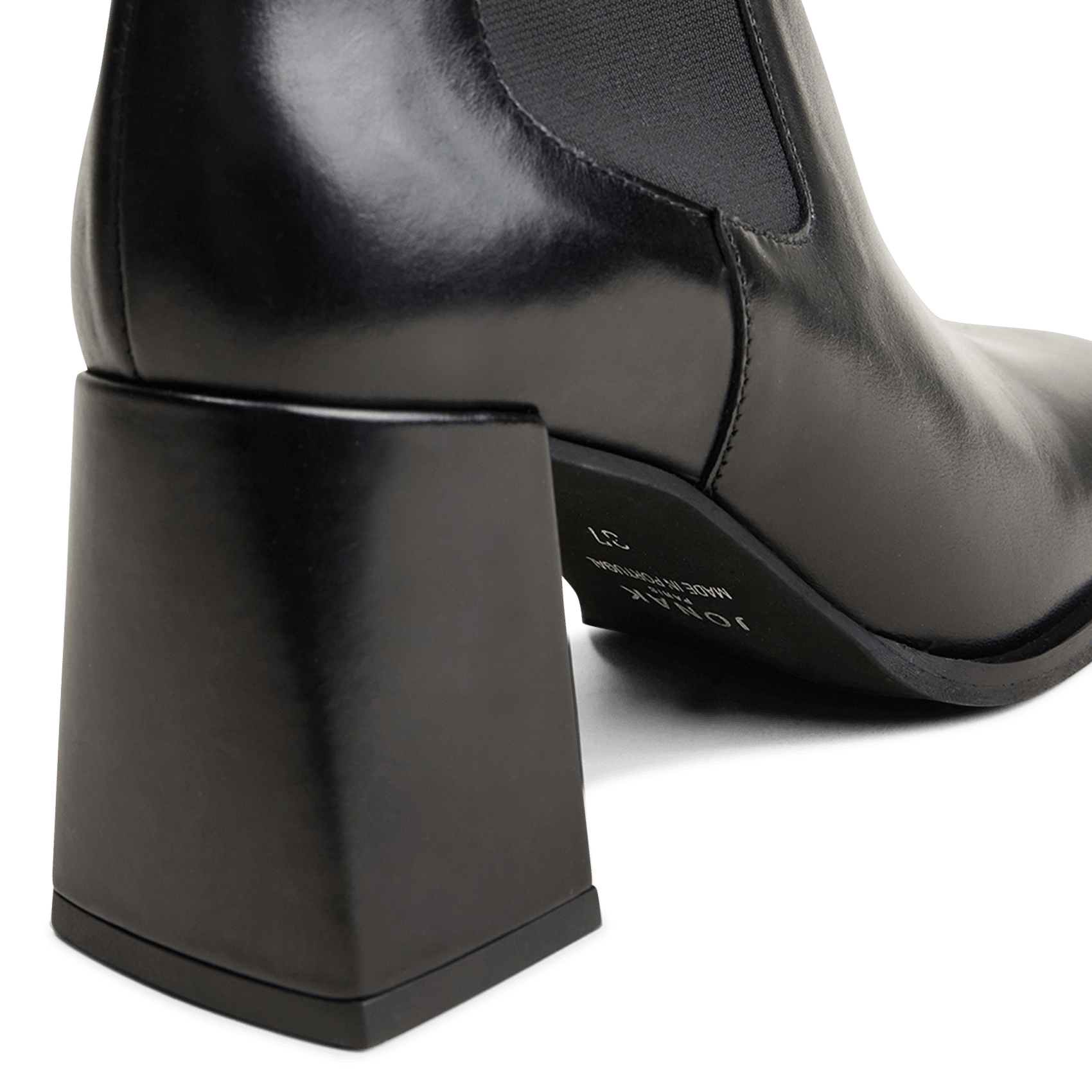 Leather mid-calf boots JONAK Black