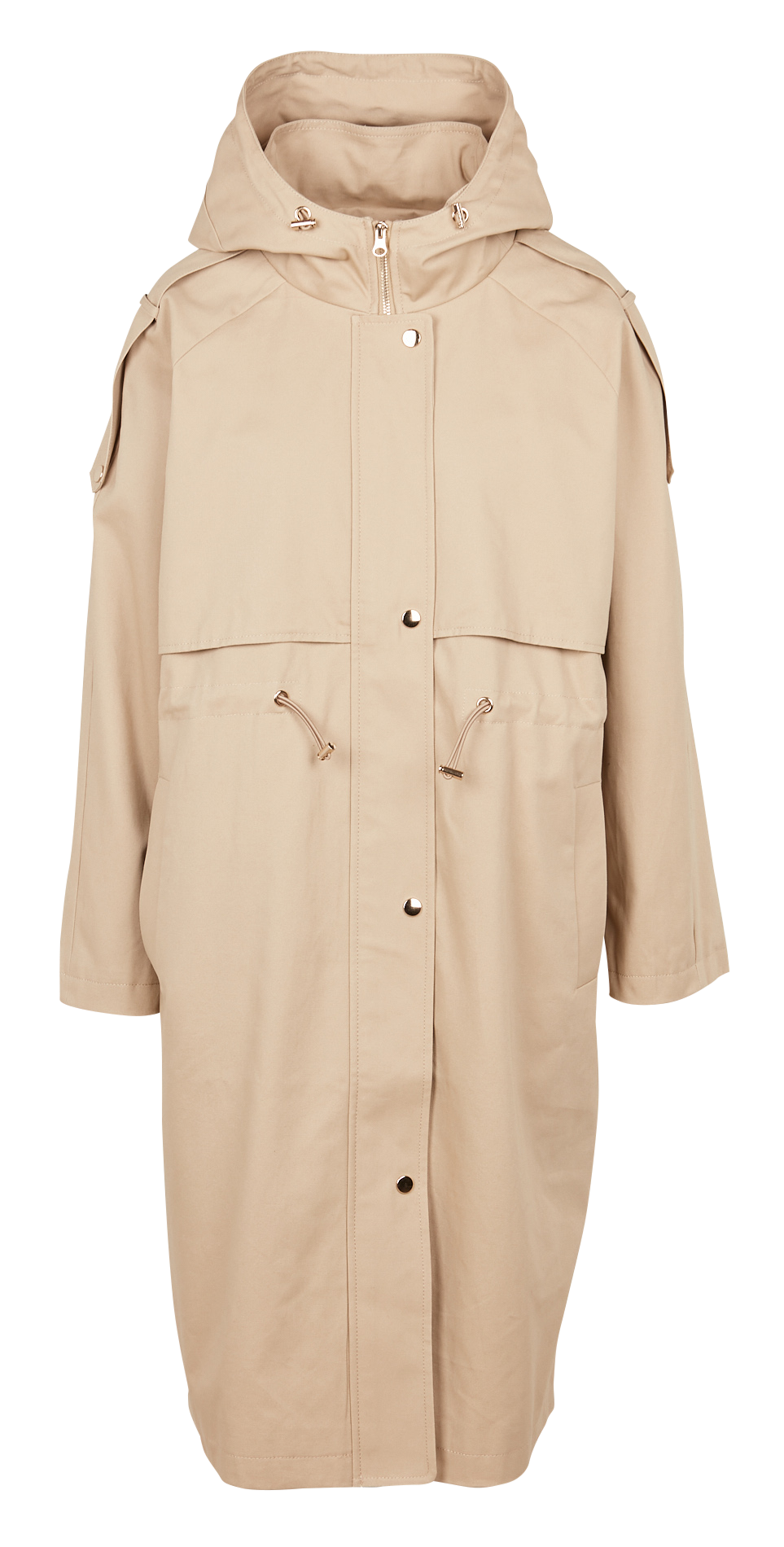 Trench à capuche en coton Ted Beige Ba&Sh Femme Place des