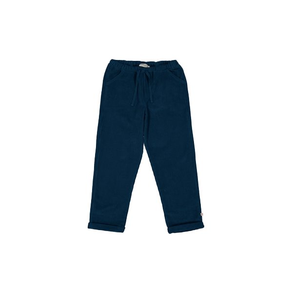 Pantalon slim en coton  PETITE LUCETTE Bleu