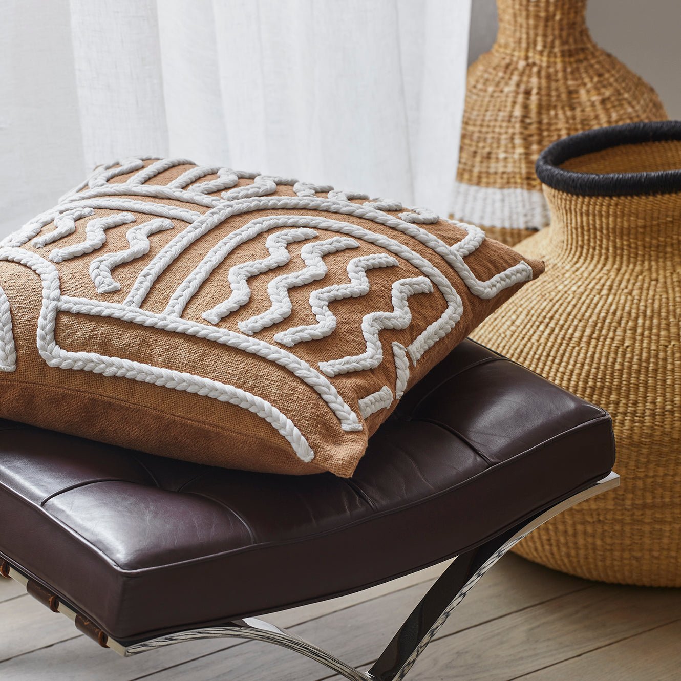 GRAFIKA - Cushion cover MADURA Brown