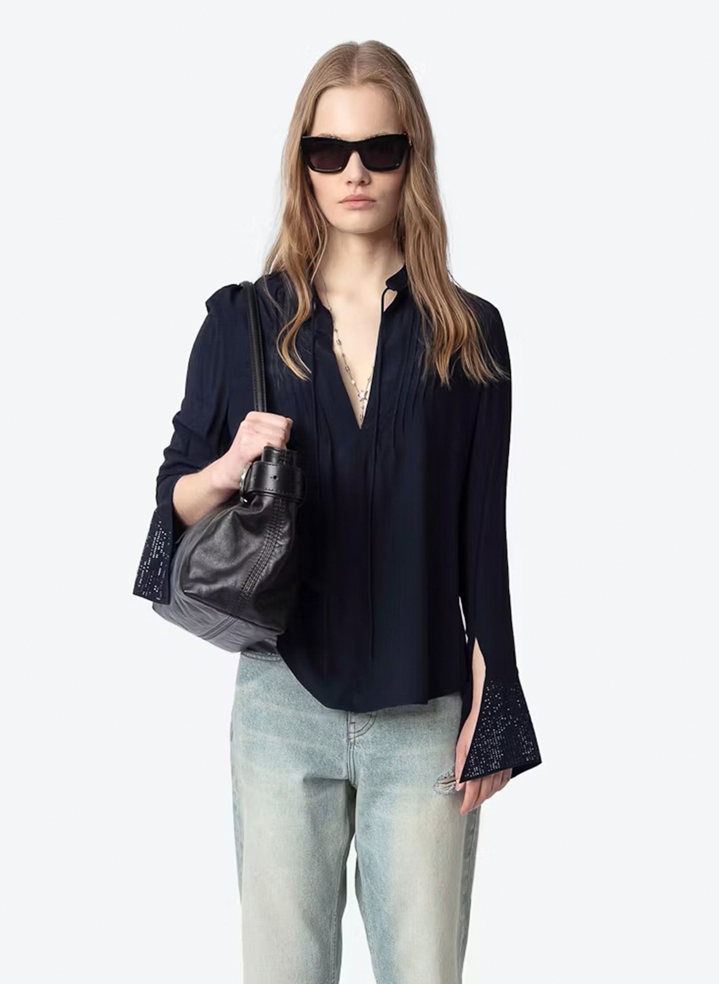 Camicia dritta con strass ZADIG&VOLTAIRE