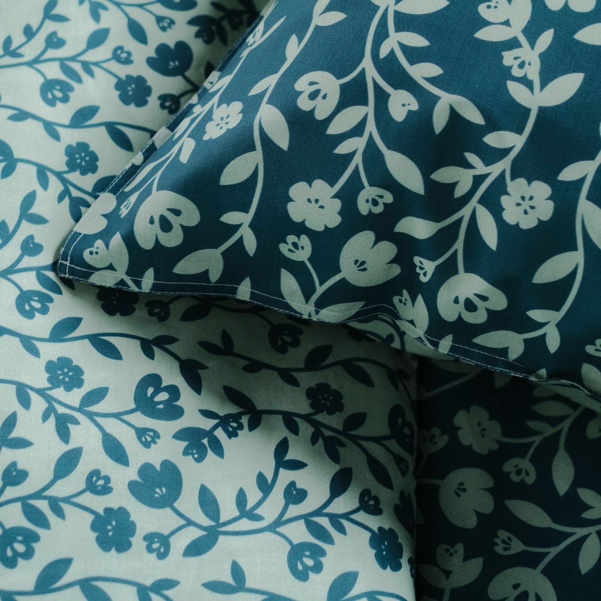 Cotton bedding set TODAY LINGE DE MAISON Blue