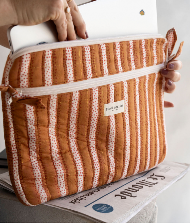 Computer sleeve BINDI ATELIER Orange