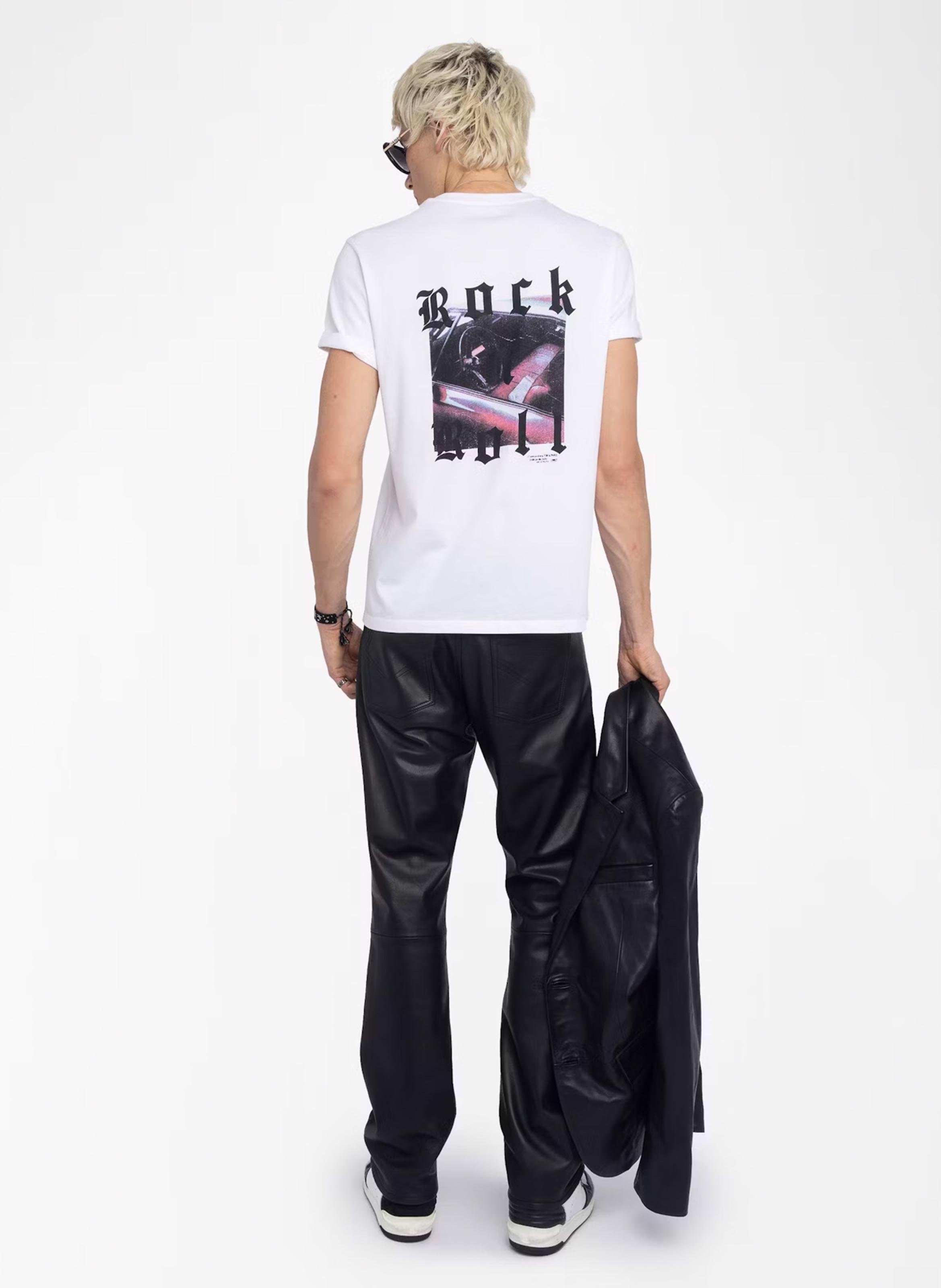 Tee-shirt droit en coton ZADIG&amp;VOLTAIRE Blanc