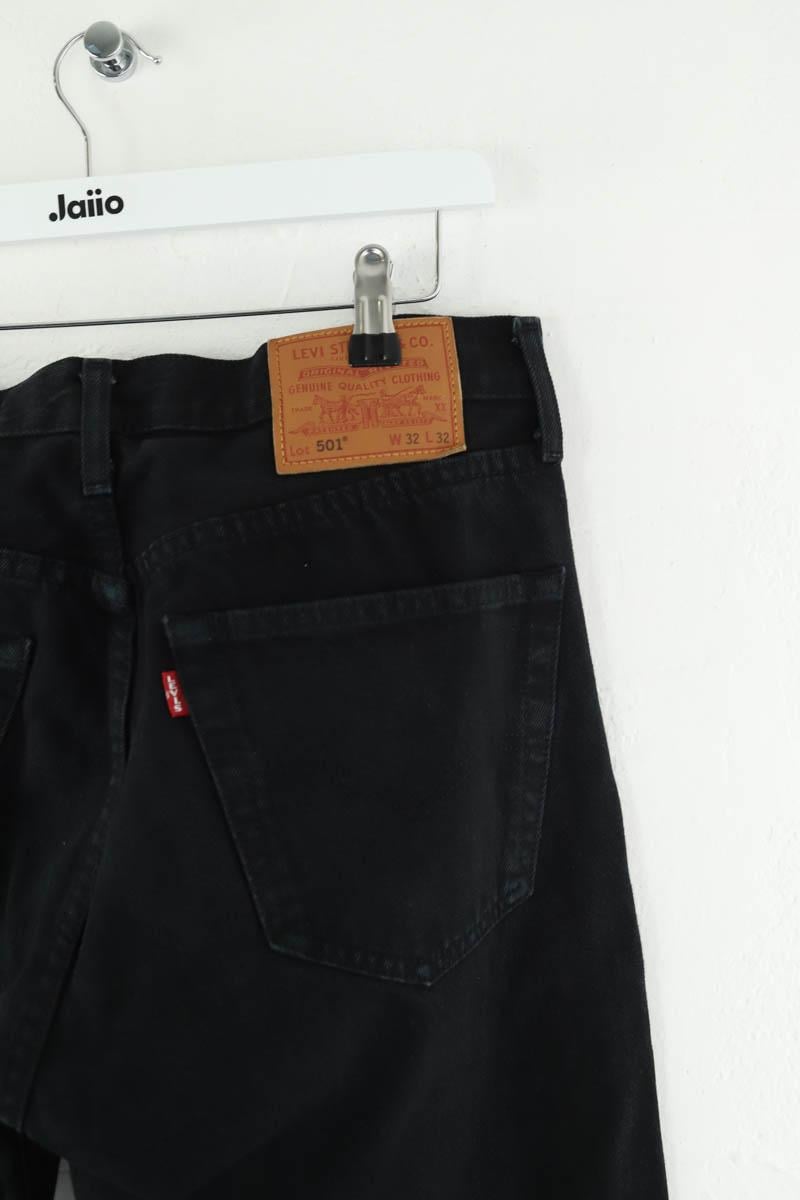 Cotton straight jeans LEVI'S - Seconde main Black