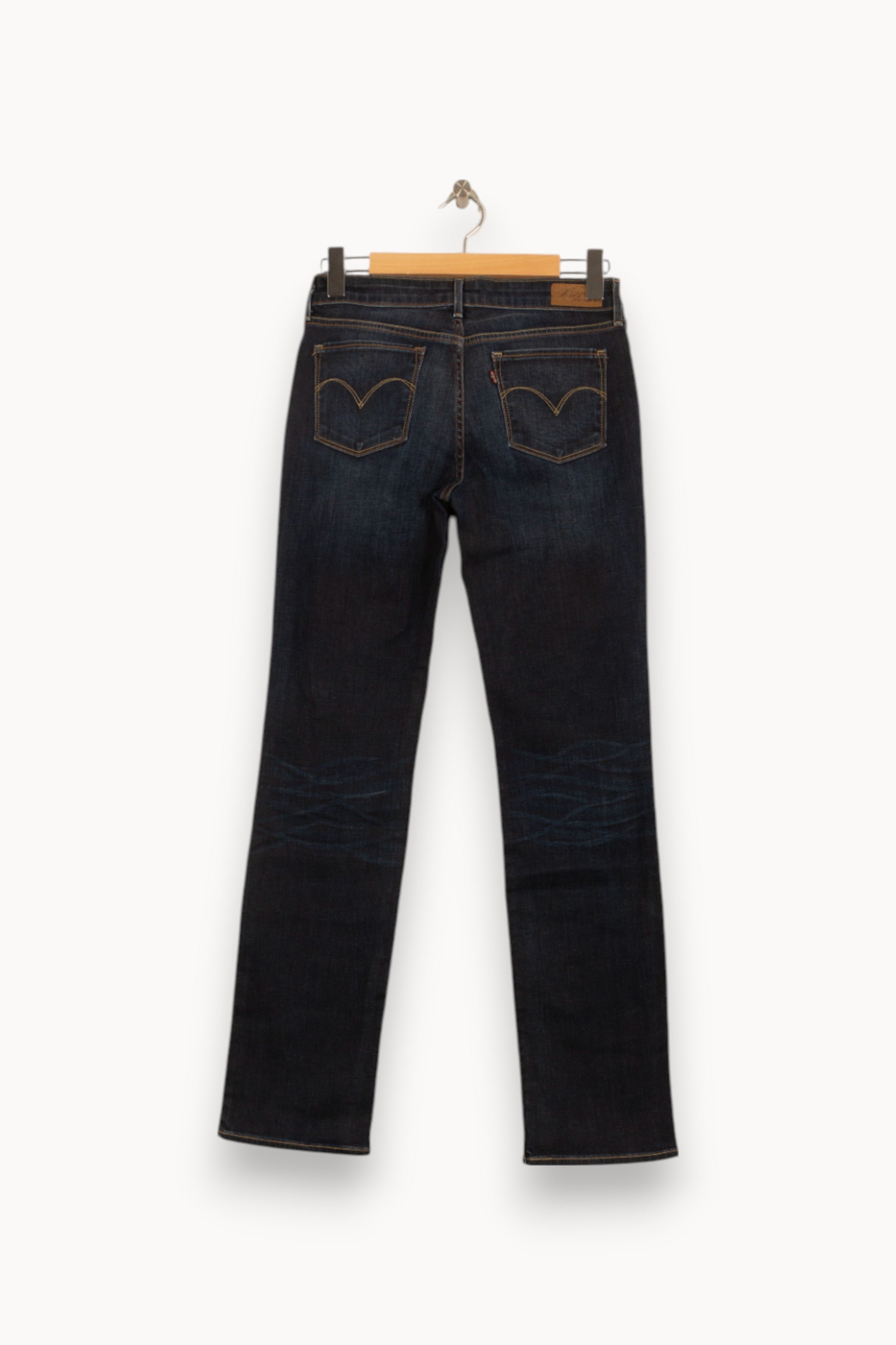 Cropped slim jeans with studs LEVI'S - Seconde main Blue
