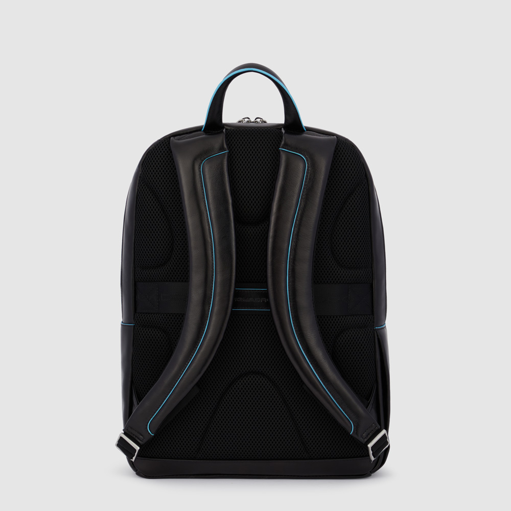 Leather backpack PIQUADRO Black