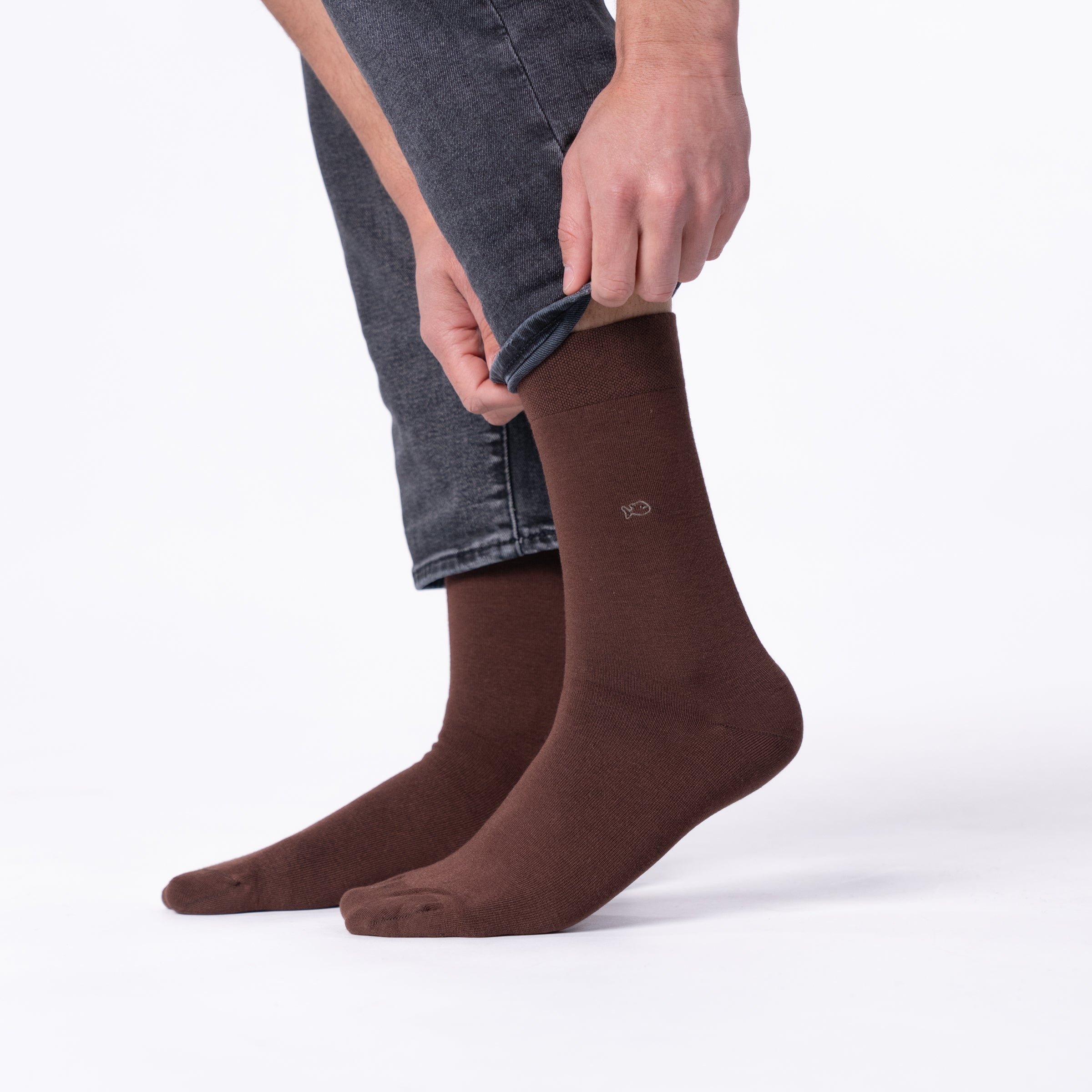 Bamboo socks BILLYBELT Brown