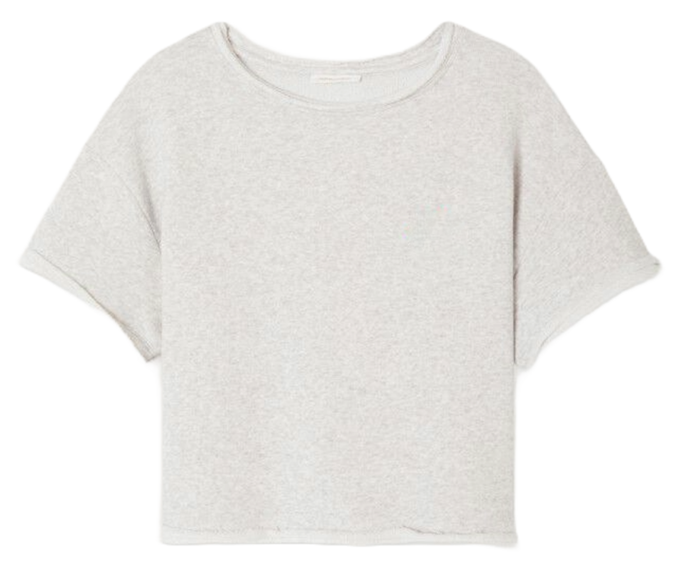 Oversized unikleurig T-shirt met logo AMERICAN VINTAGE Grijs