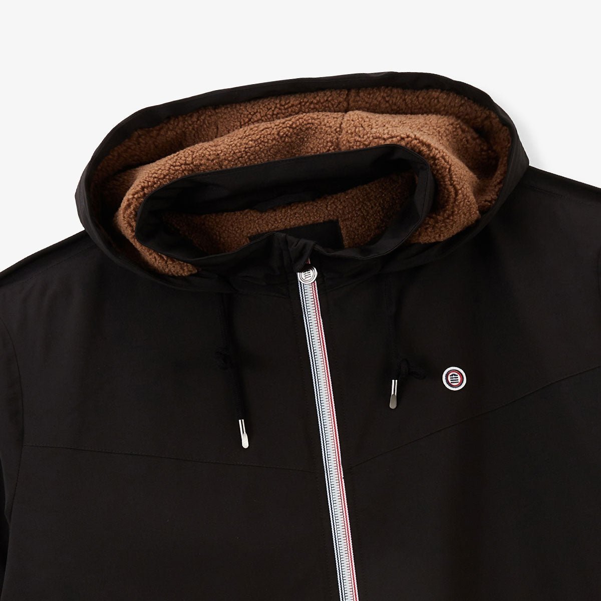 Water-repellent fleece parka SERGE BLANCO Black
