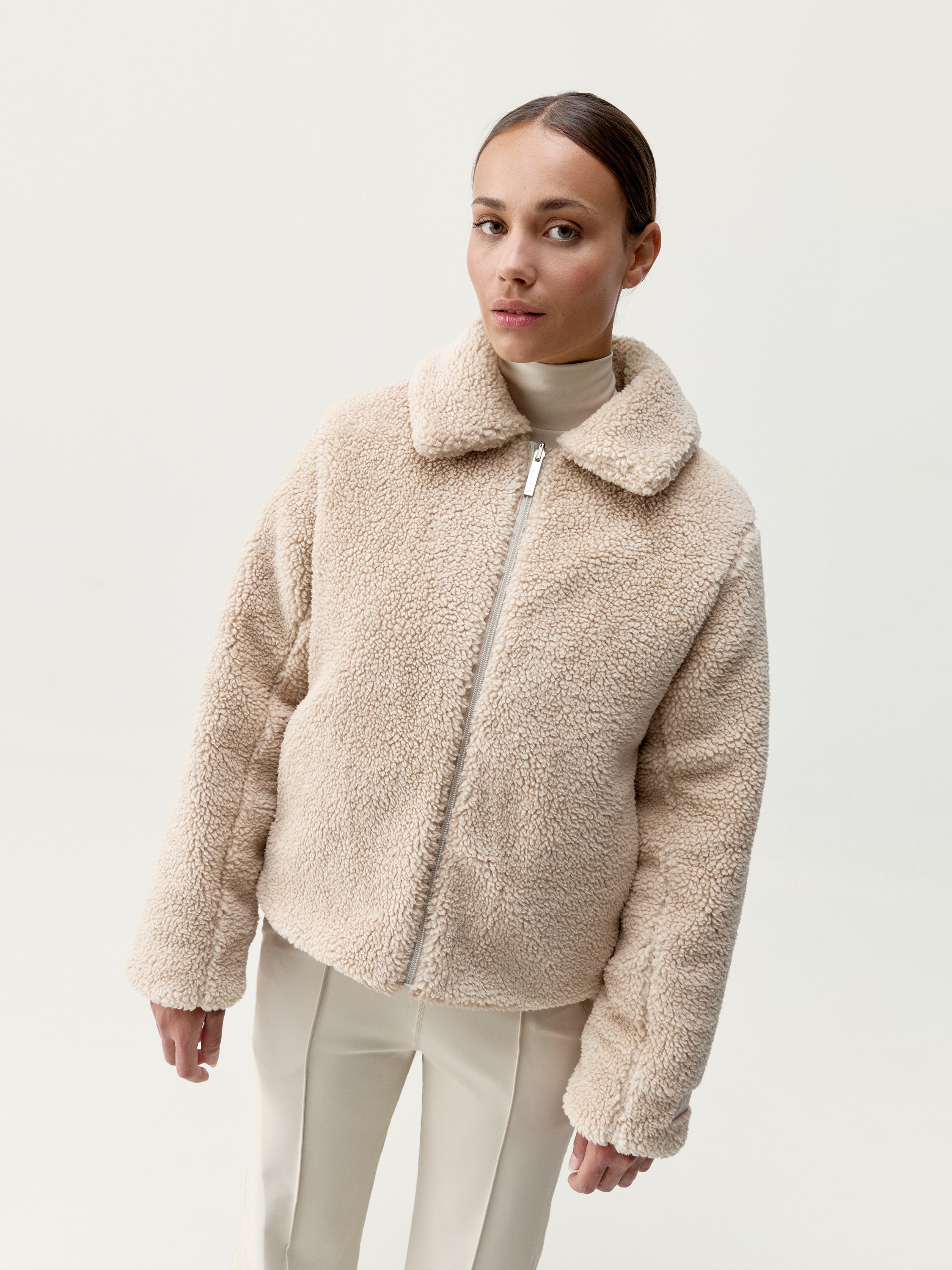 Quilted winter coat BORN LIVING YOGA White