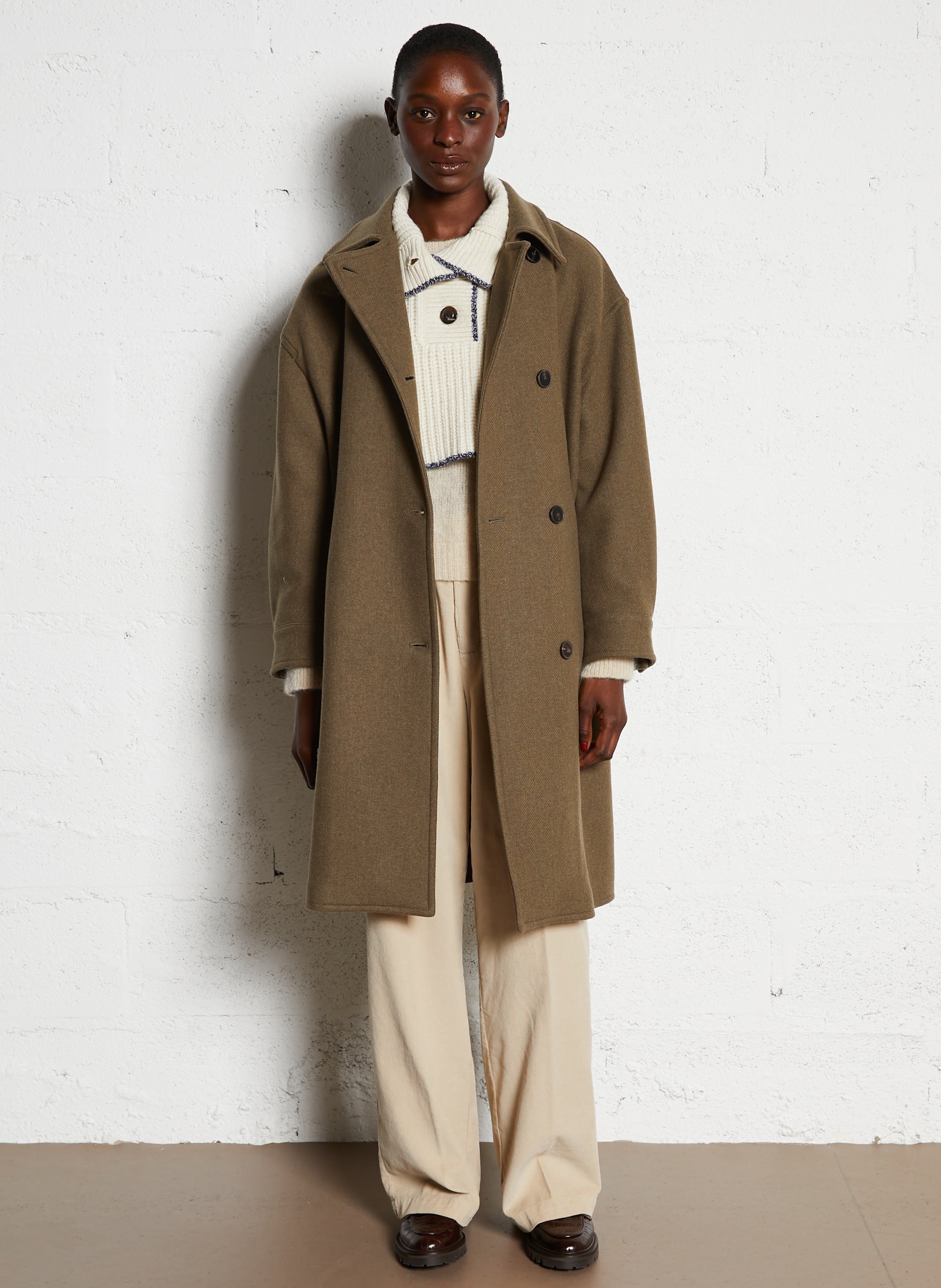 Removable wool high neck MOISMONT Beige