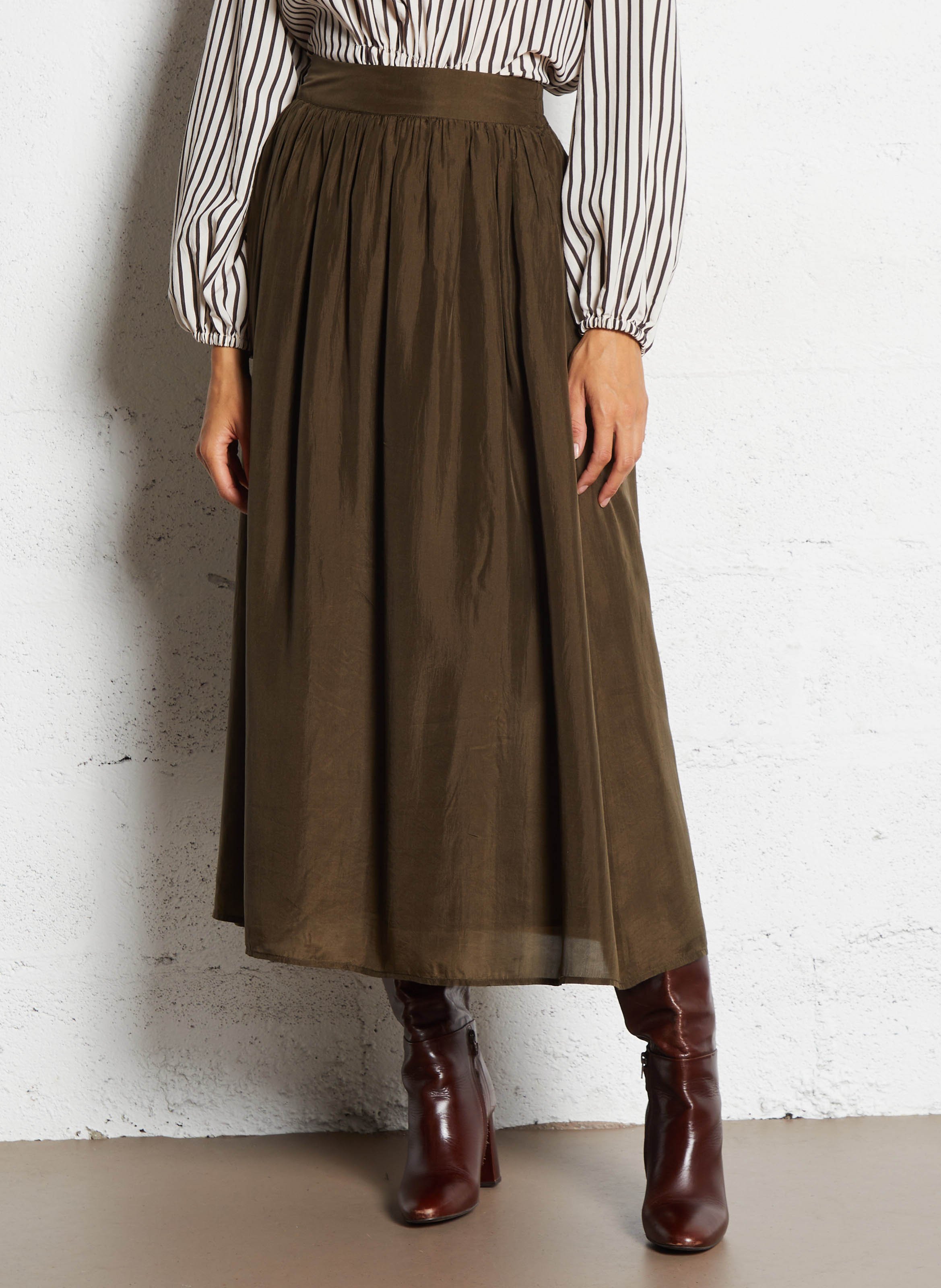 Long a-Line skirt Bronze Mes demoiselles - Women | Place des