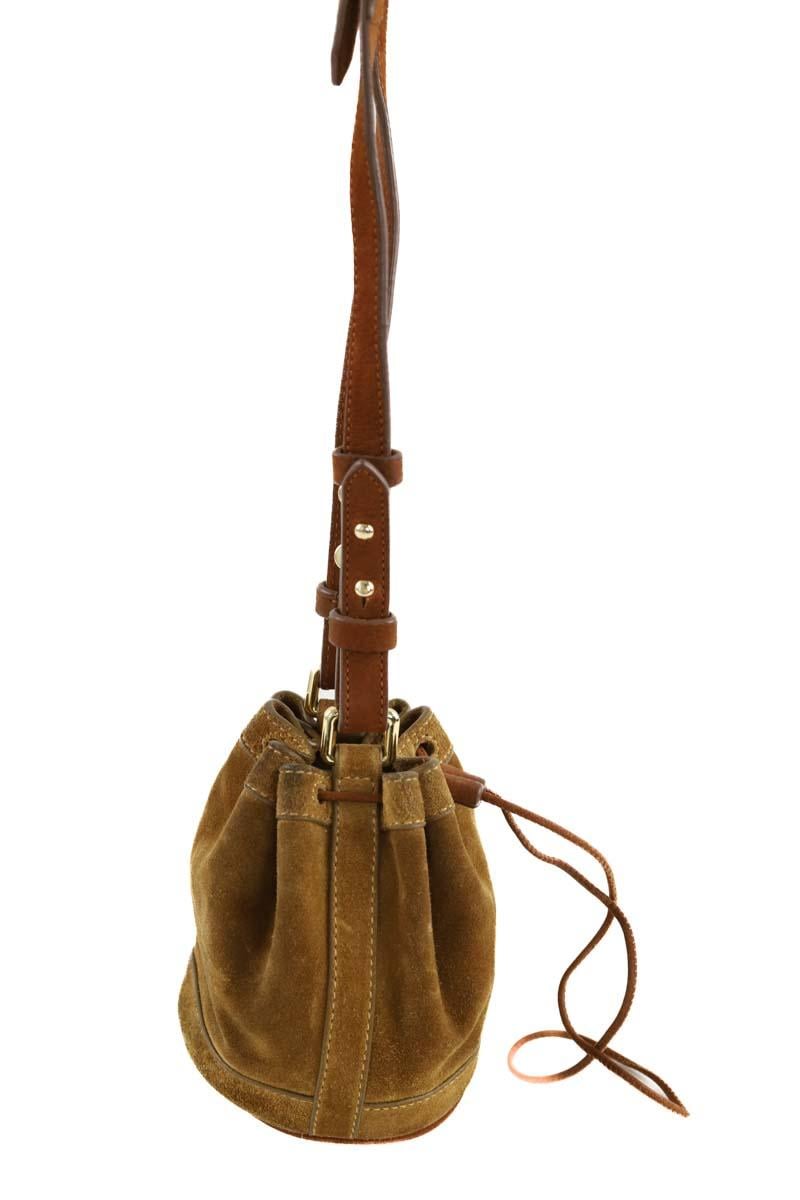 Mini suede bag JACQUEMUS- Seconde Main Brown