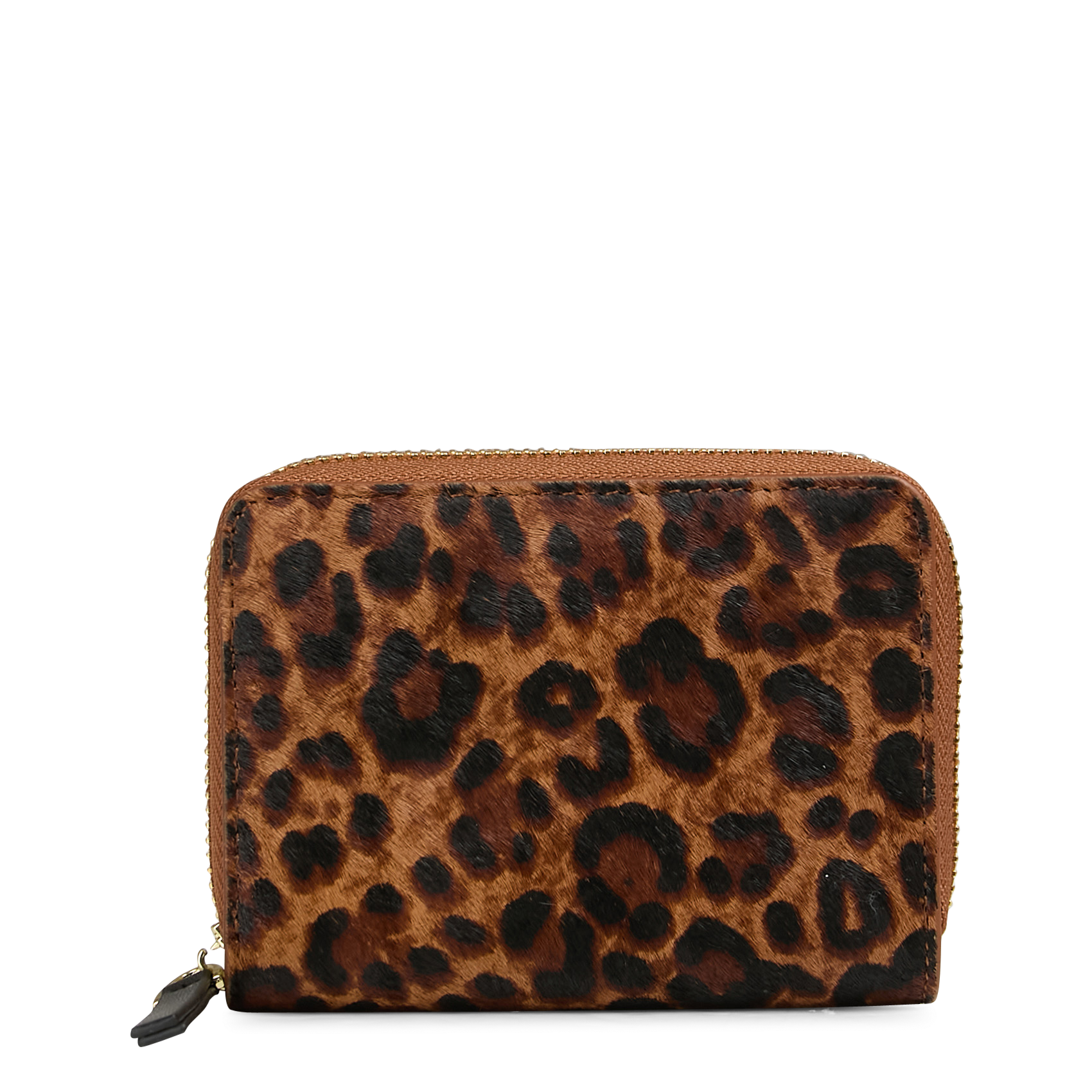 Portefeuille en cuir velours imprimé SAISON 1865 Multicolore