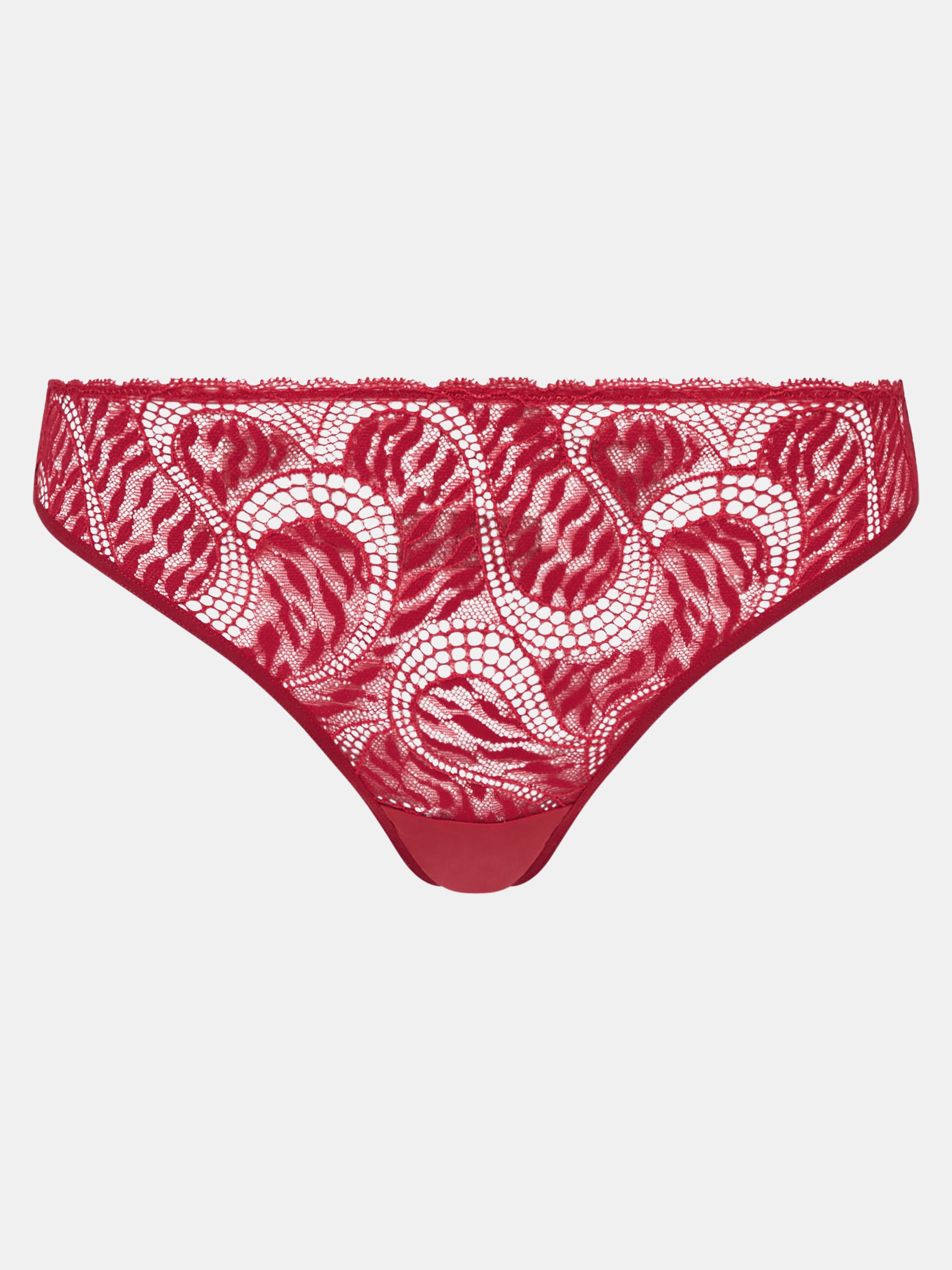 Aventurine lace tanga CHANTELLE PULP Red