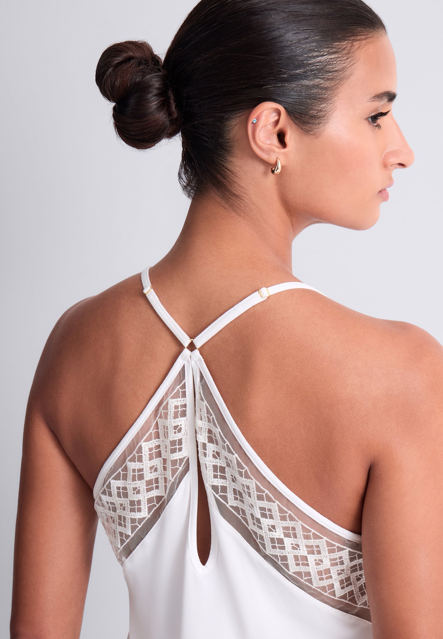 Babydoll nightgown AUBADE White