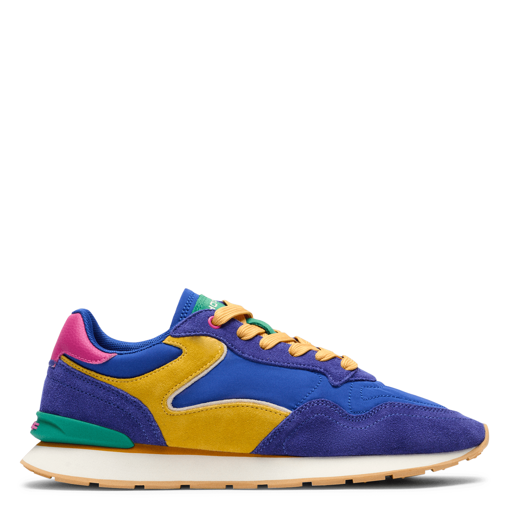 Niedrige Sneaker aus Leder-Mix HOFF Blau