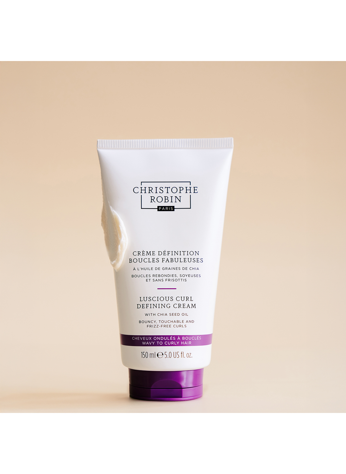 Luscious-Curl Defining Cream - Leave-in-Haarpflege für lockiges Haar mit Chiasamen CHRISTOPHE ROBIN No color