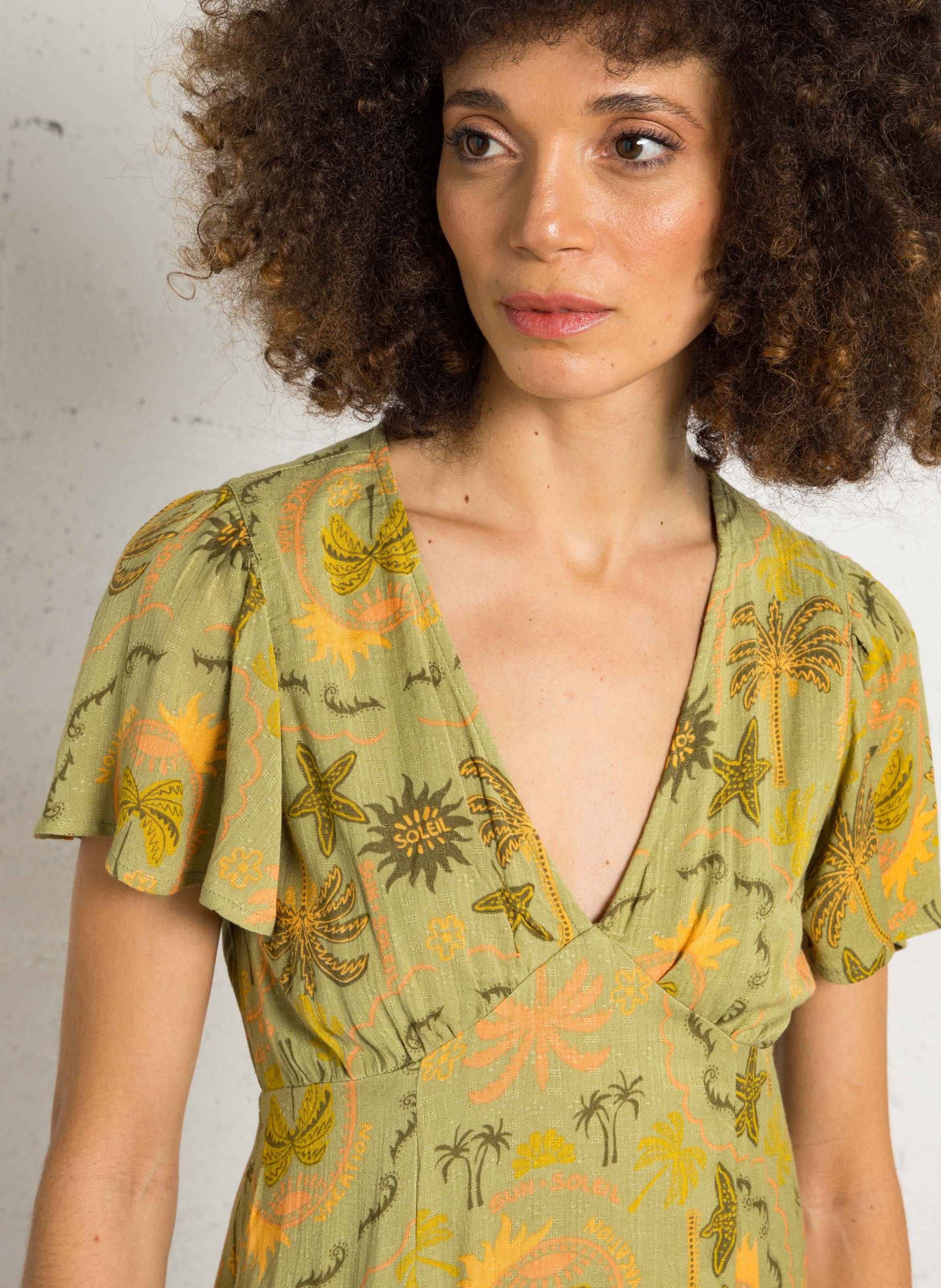 Langes Strandkleid BILLABONG Grun