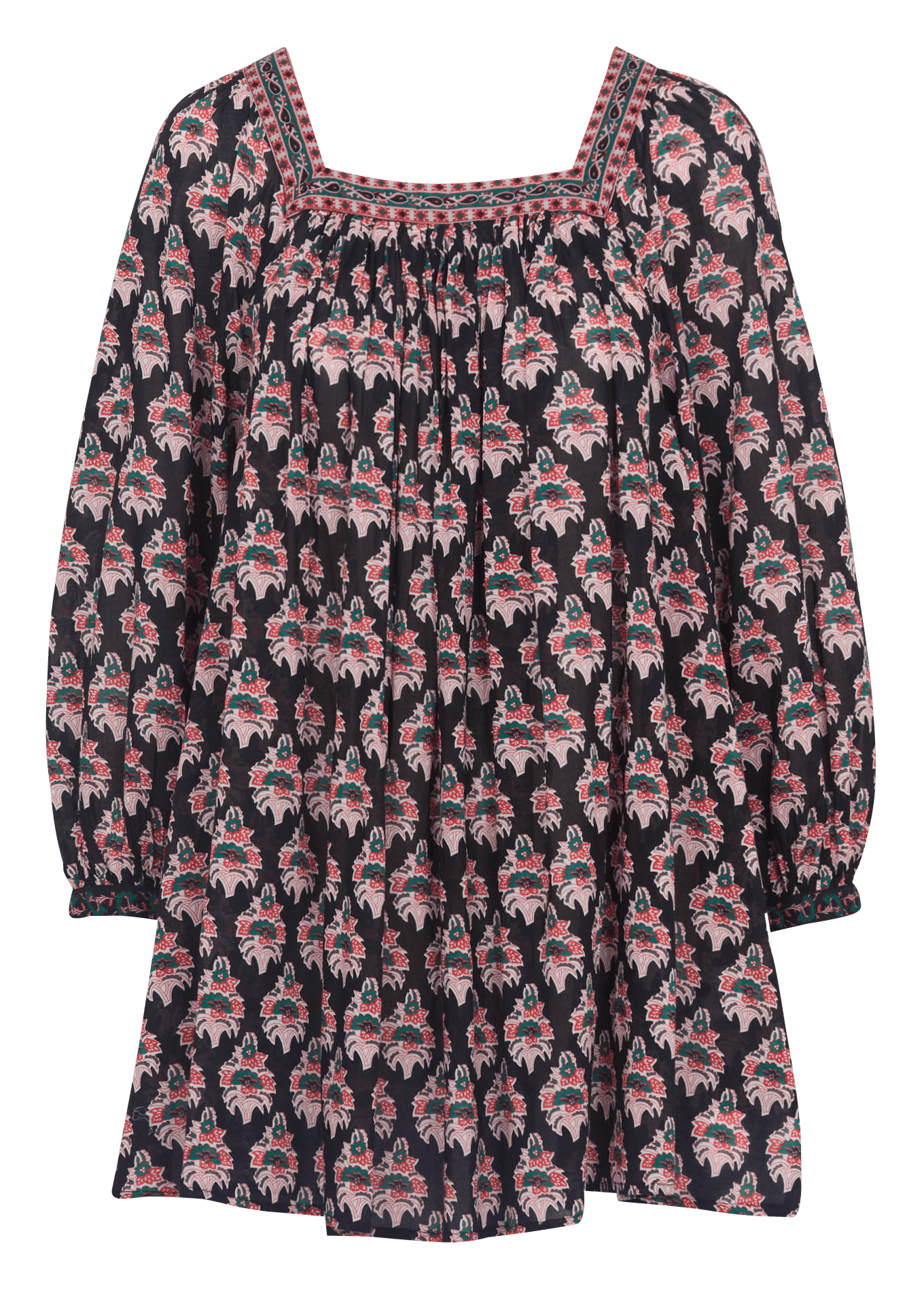 Robe courte imprimée en coton PETITE MENDIGOTE Multicolore