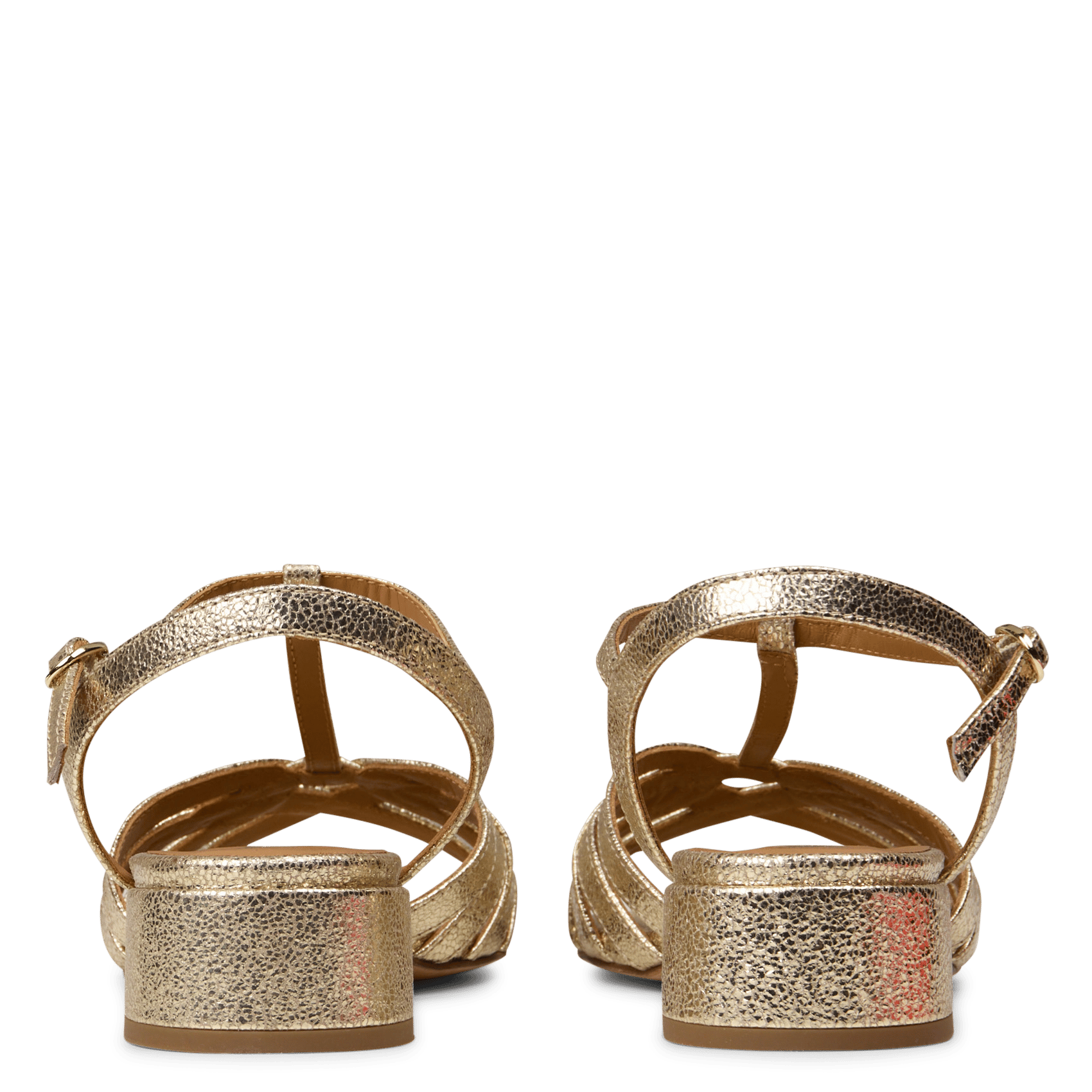 Caflo suede high sandals BOBBIES Golden