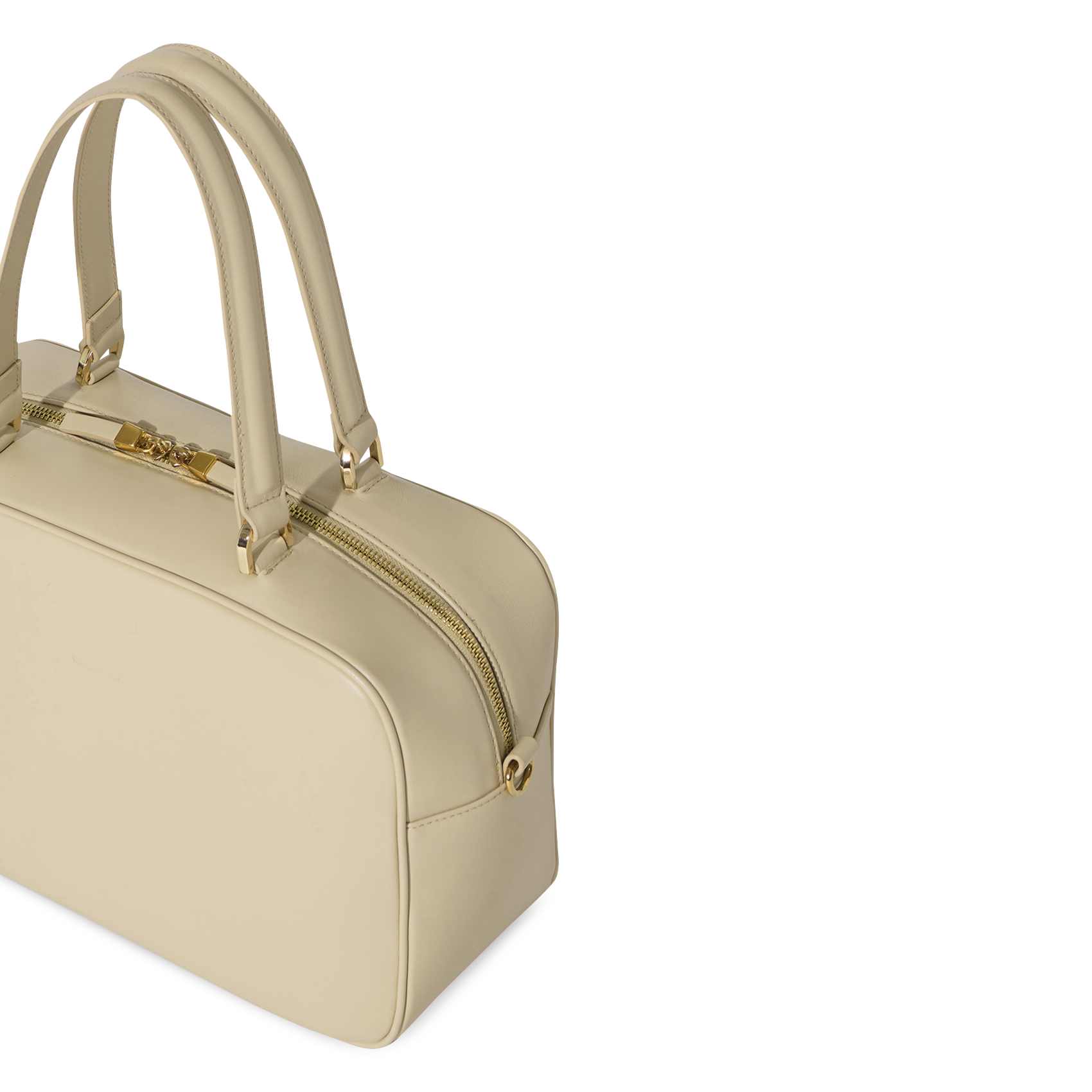 Sac porté épaule uni en cuir TARA JARMON Blanc