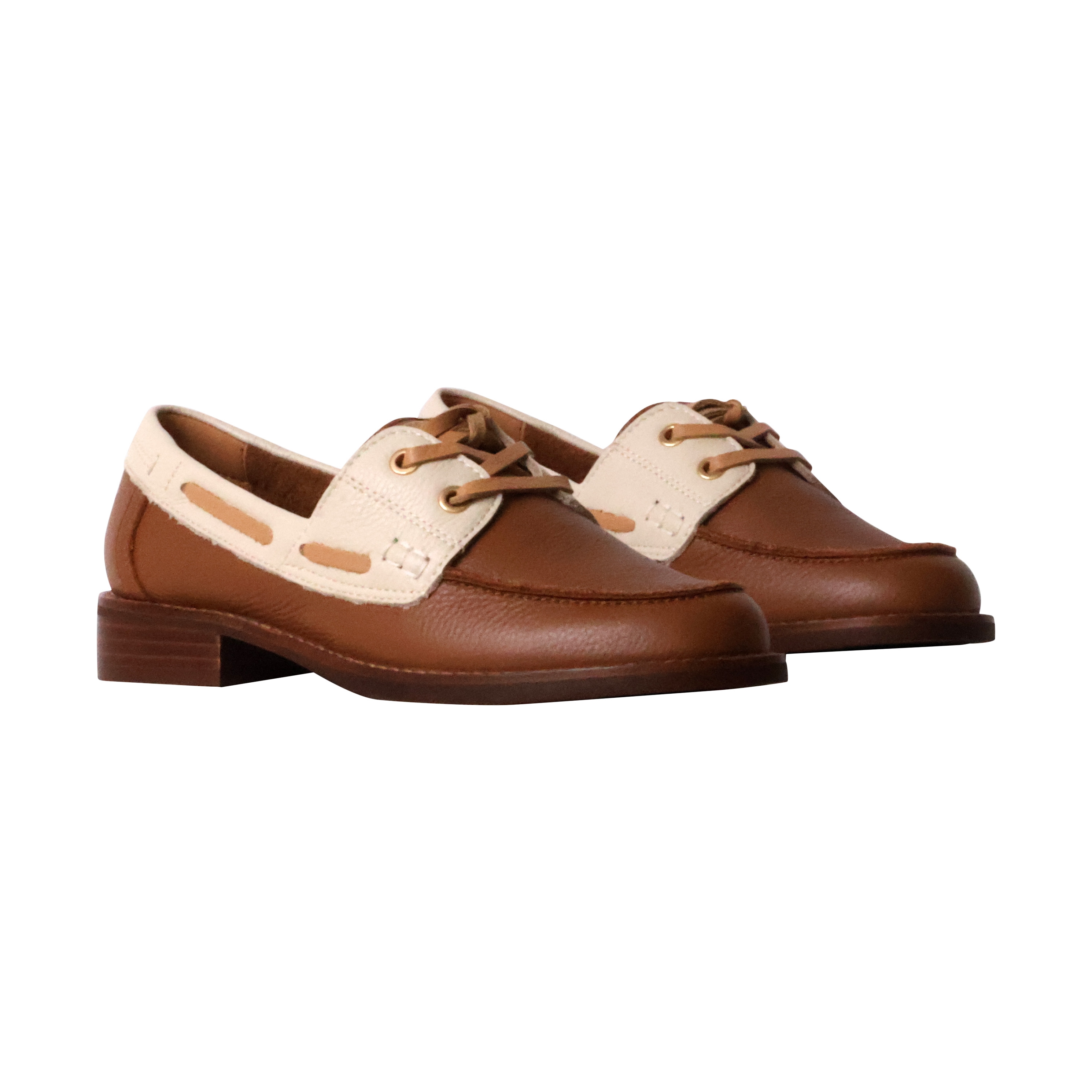 Leather moccasin Flore EMILIE KARSTON Brown