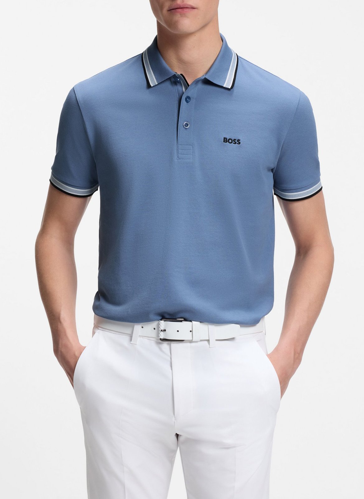 Polo regular fit en coton BOSS