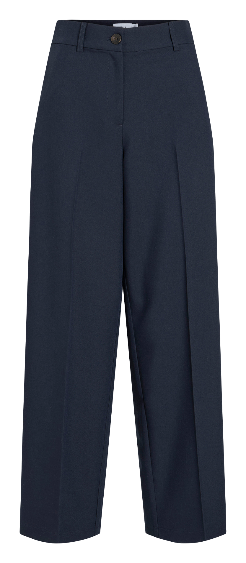High-waisted straight-leg pants VILA Blue