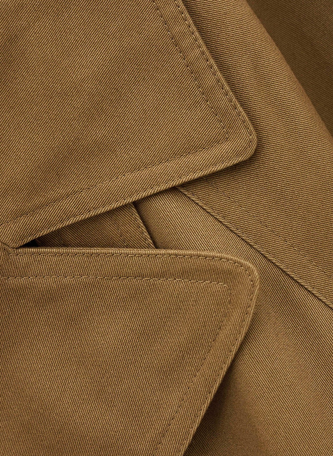 Korte effen trenchcoat BA&SH Bruin