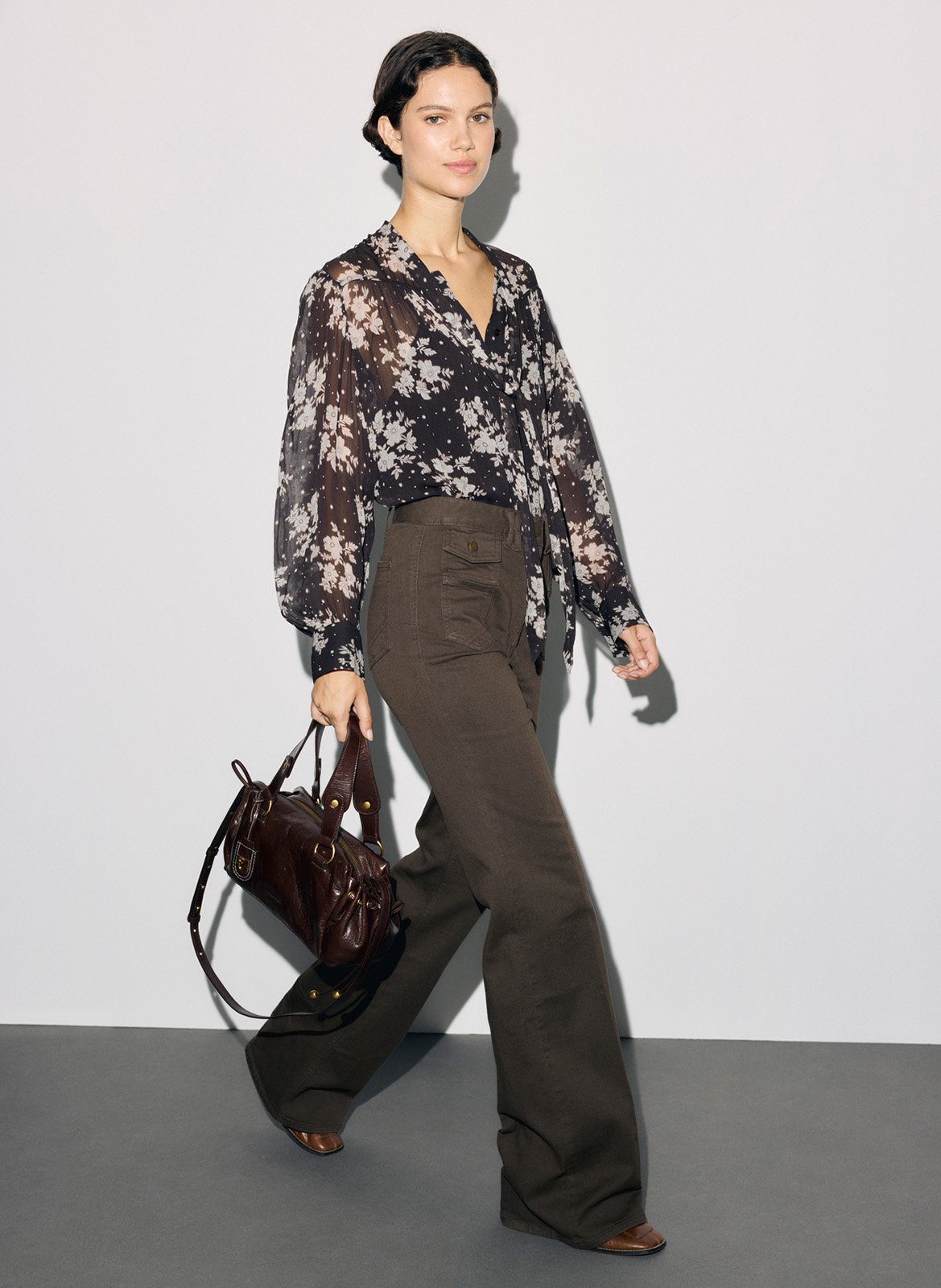 Flared Jeans aus Baumwoll-Mix | Braun GERARD DAREL Damen