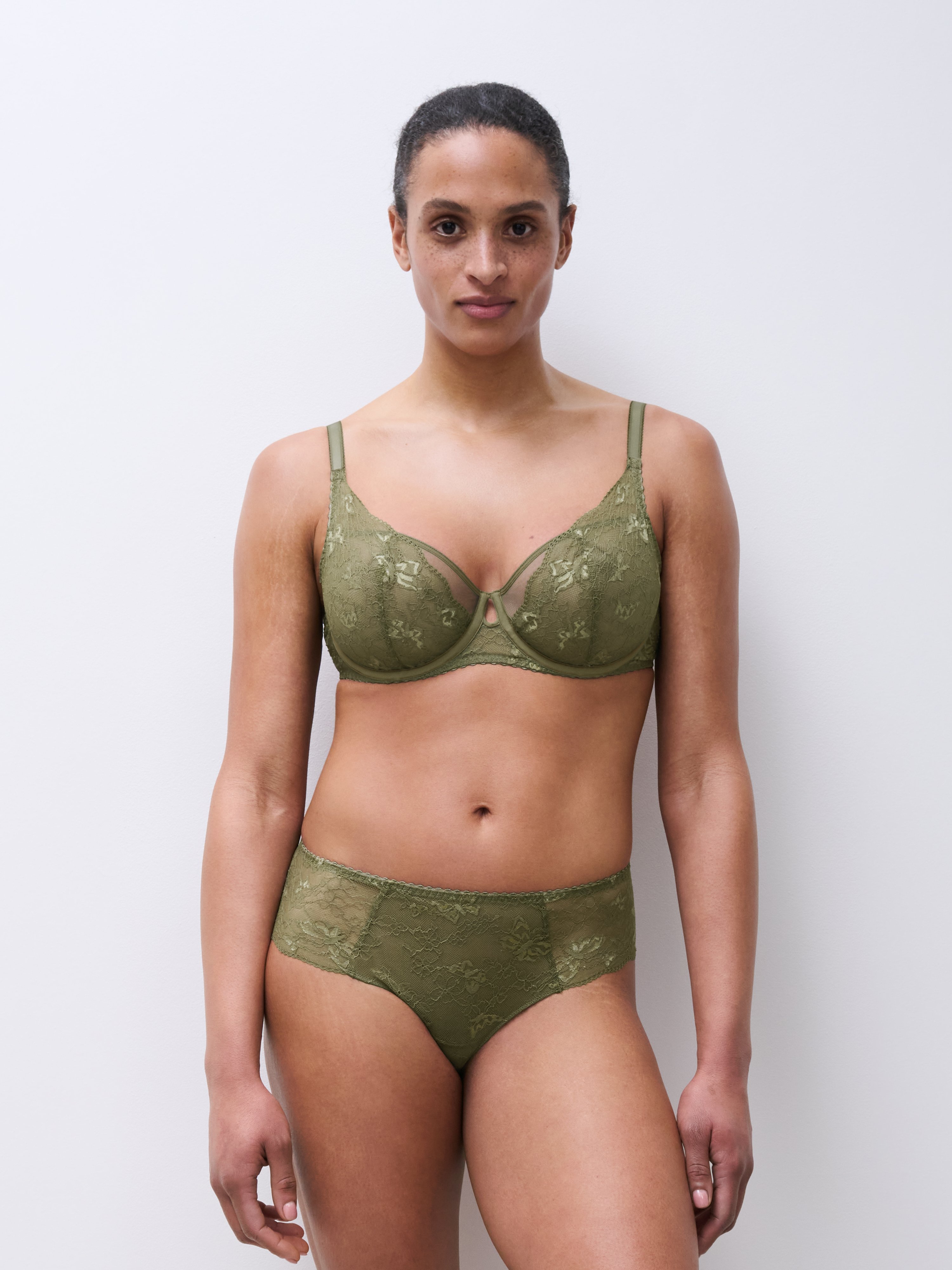 Demi-cup bra CHANTELLE PULP Green